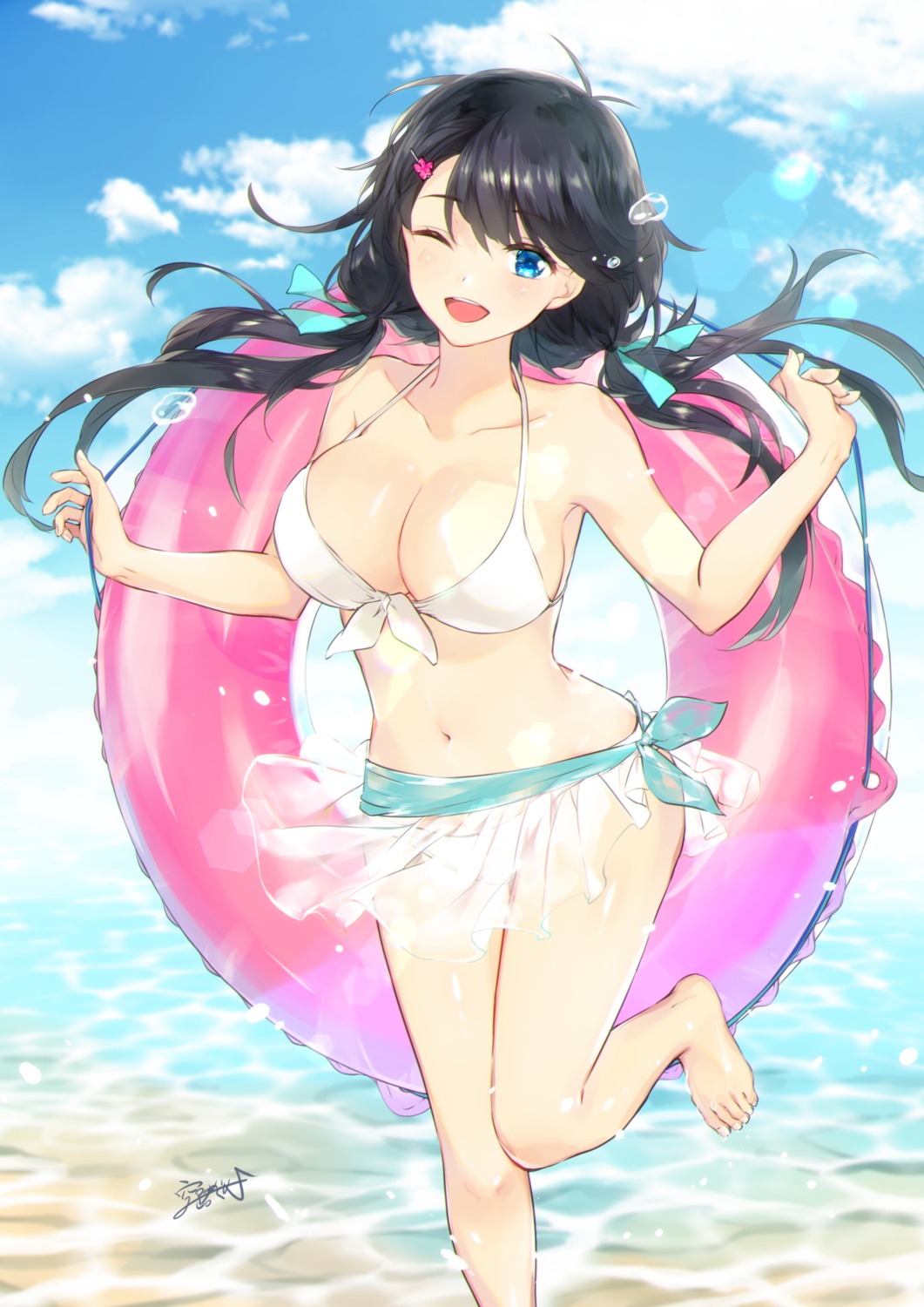 bikini, see_through, soramichi_megumu, swimsuits