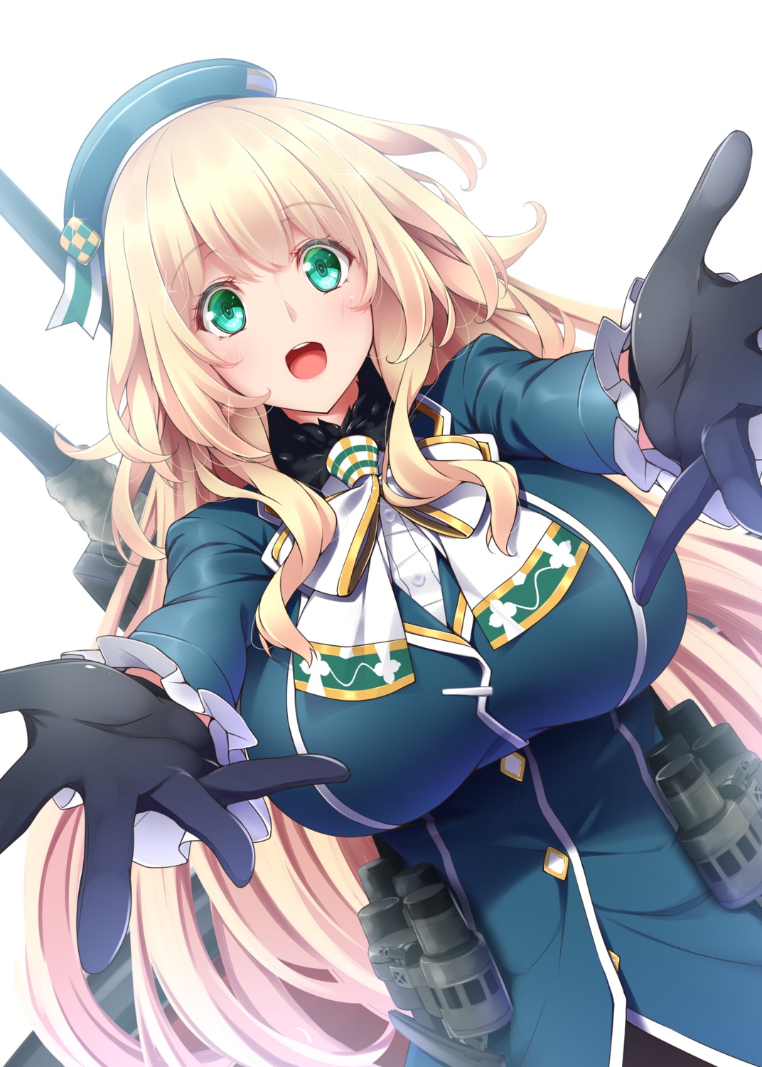 atago_(kancolle), kantai_collection, midoriiro_no_shinzou, uniform, weapon