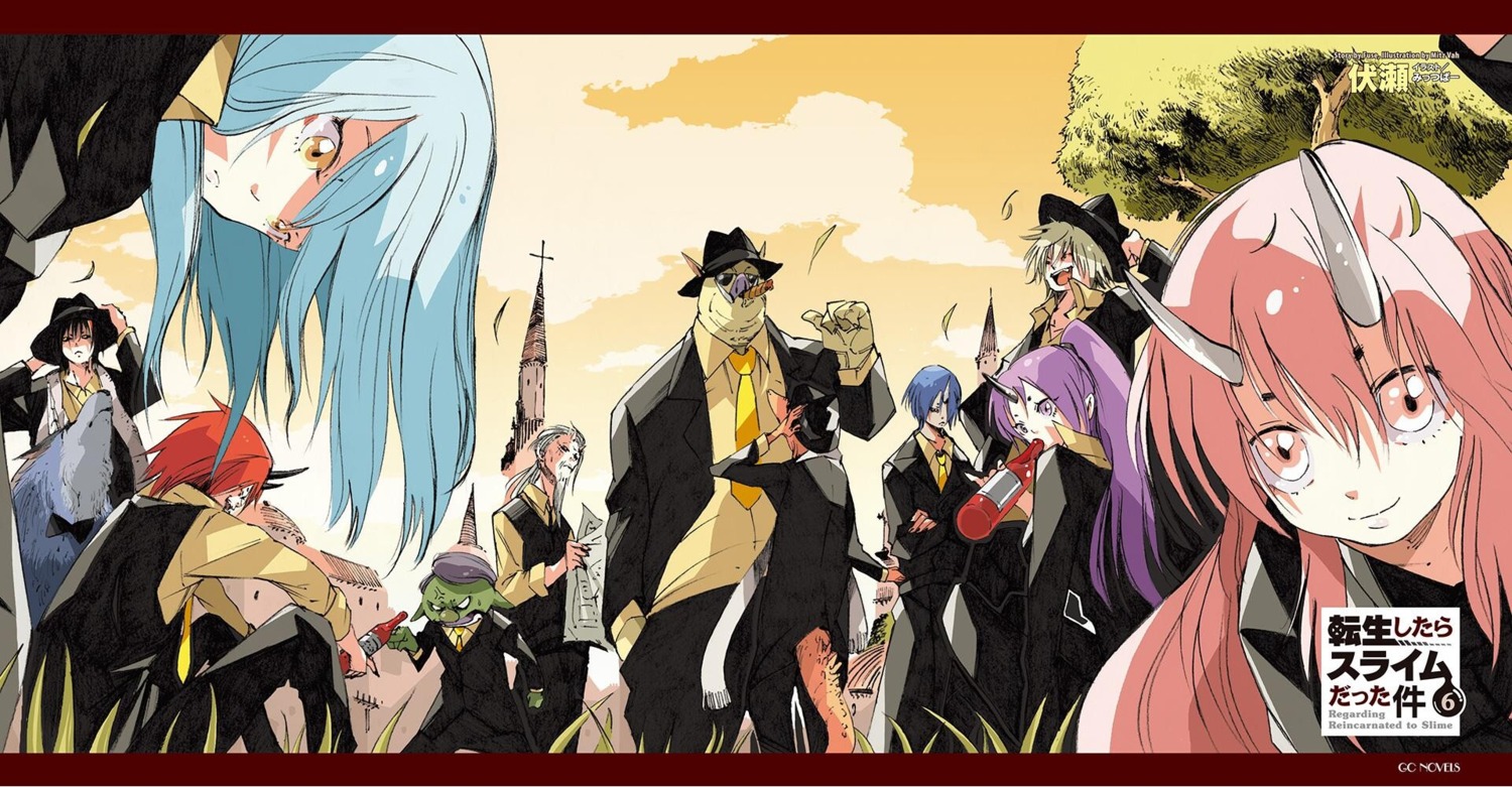 benimaru, business_suit, diablo_(tensura), gabiru, geld, gobta, hakurou, horns