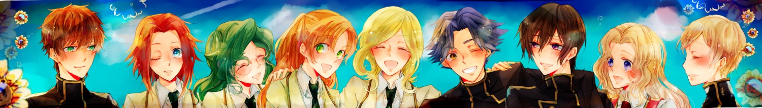 code_geass, ilohasvio, kallen_stadtfeld, kururugi_suzaku, lelouch_lamperouge, megane, milly_ashford, nina_einstein