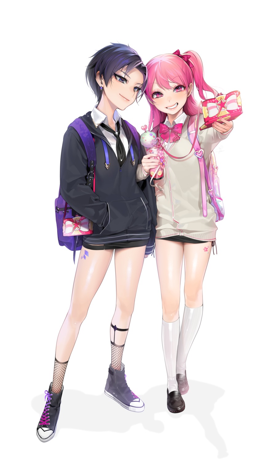 ohisashiburi, seifuku, shining_star_(anime), sweater