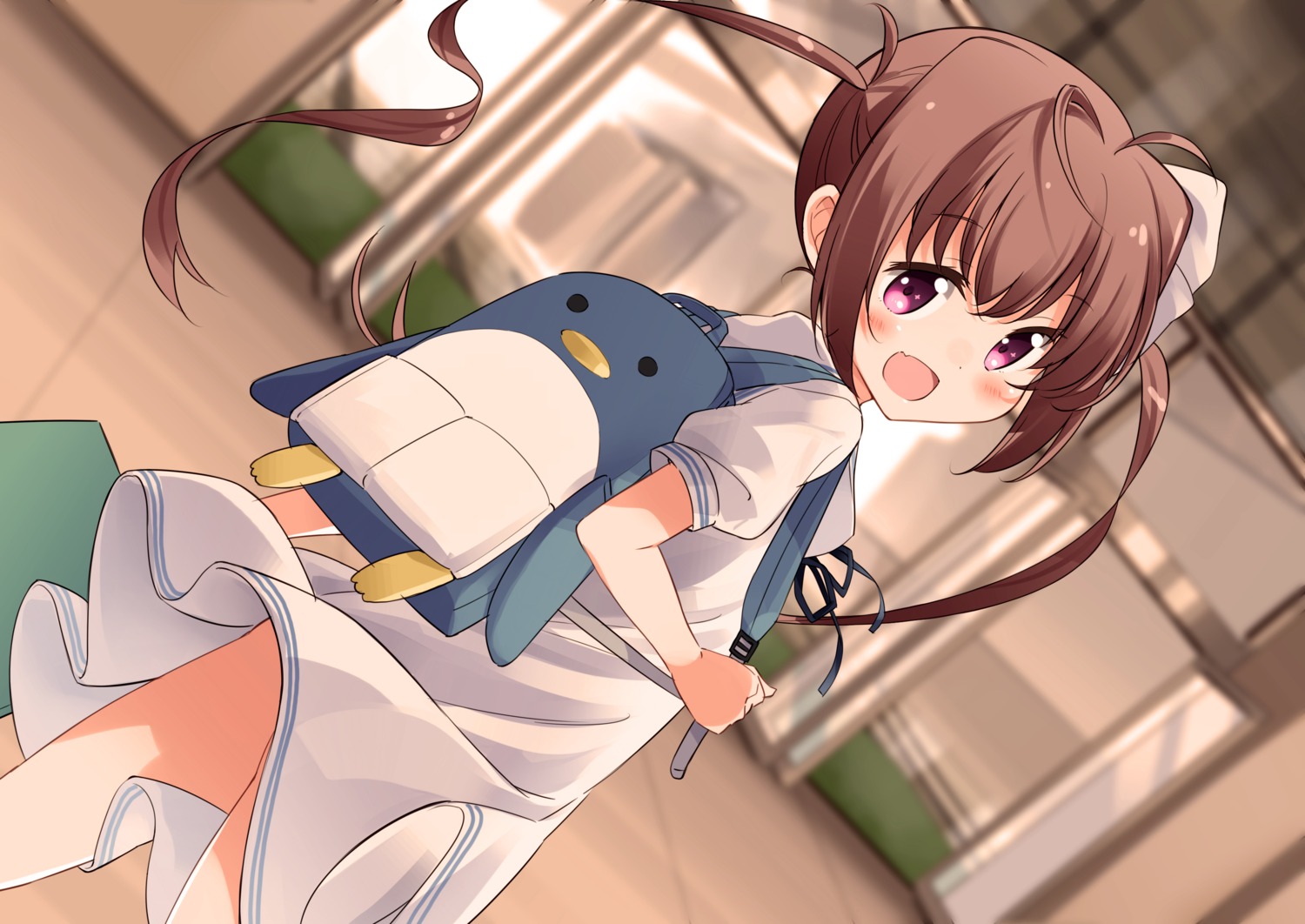 momochi_tamate, moso, skirt_lift, slow_start