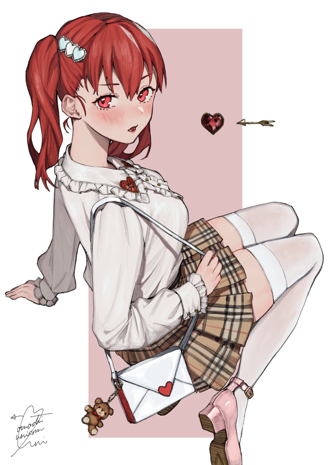 heels, kyoubashi_amane, school_girl_strikers, thighhighs, uni_(omochi_unicorn)