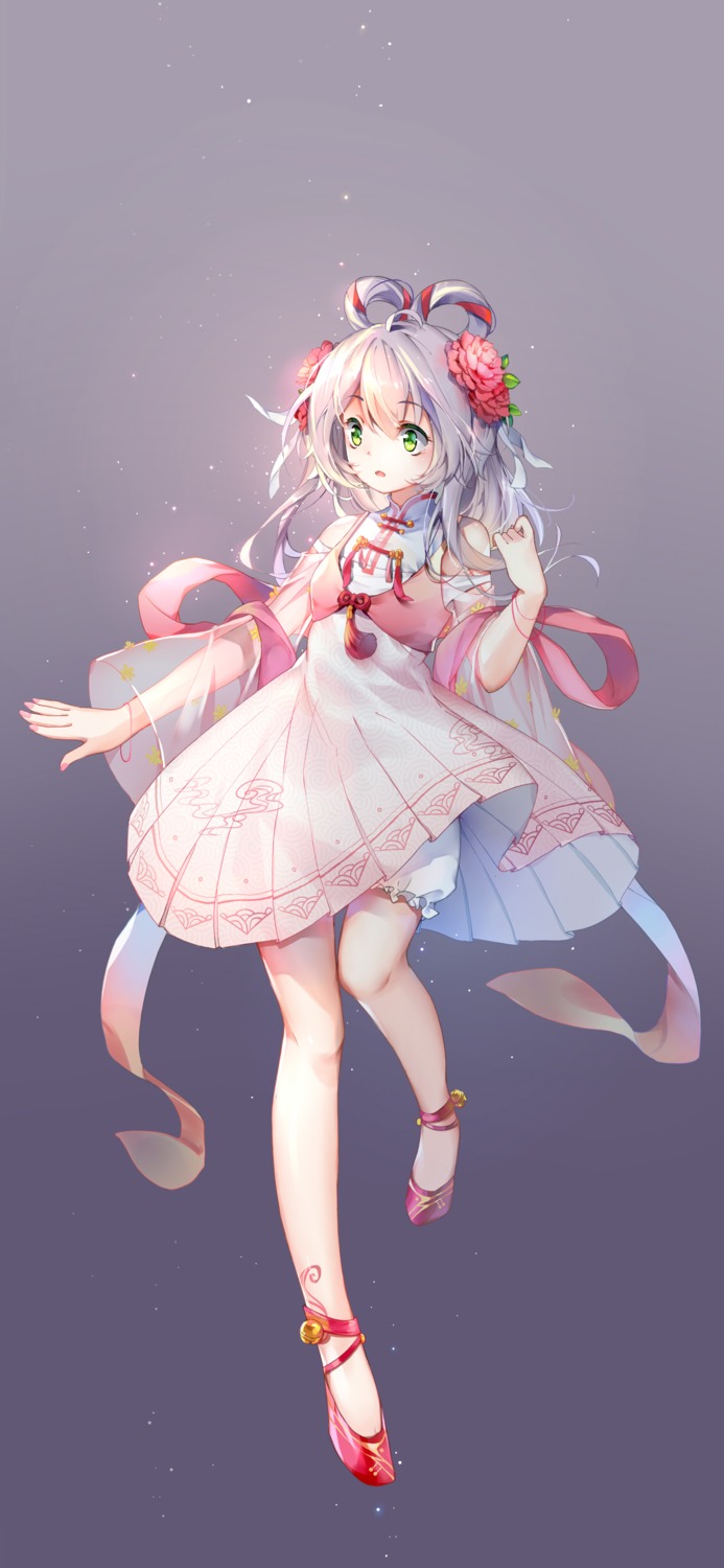 asian_clothes, bloomers, luo_tianyi, rokusai, vocaloid