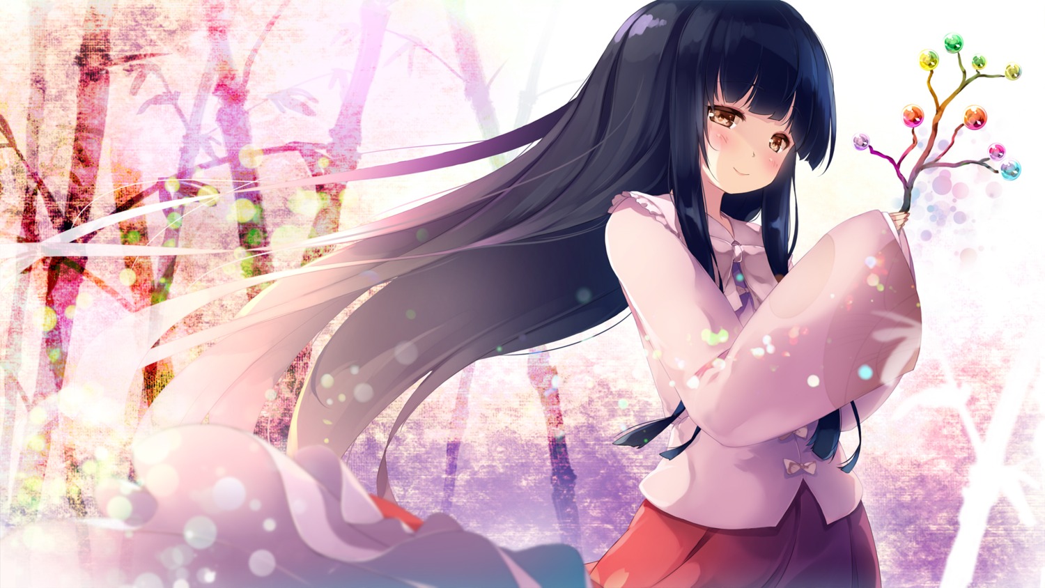 gengetsu_chihiro, houraisan_kaguya, touhou, wallpaper