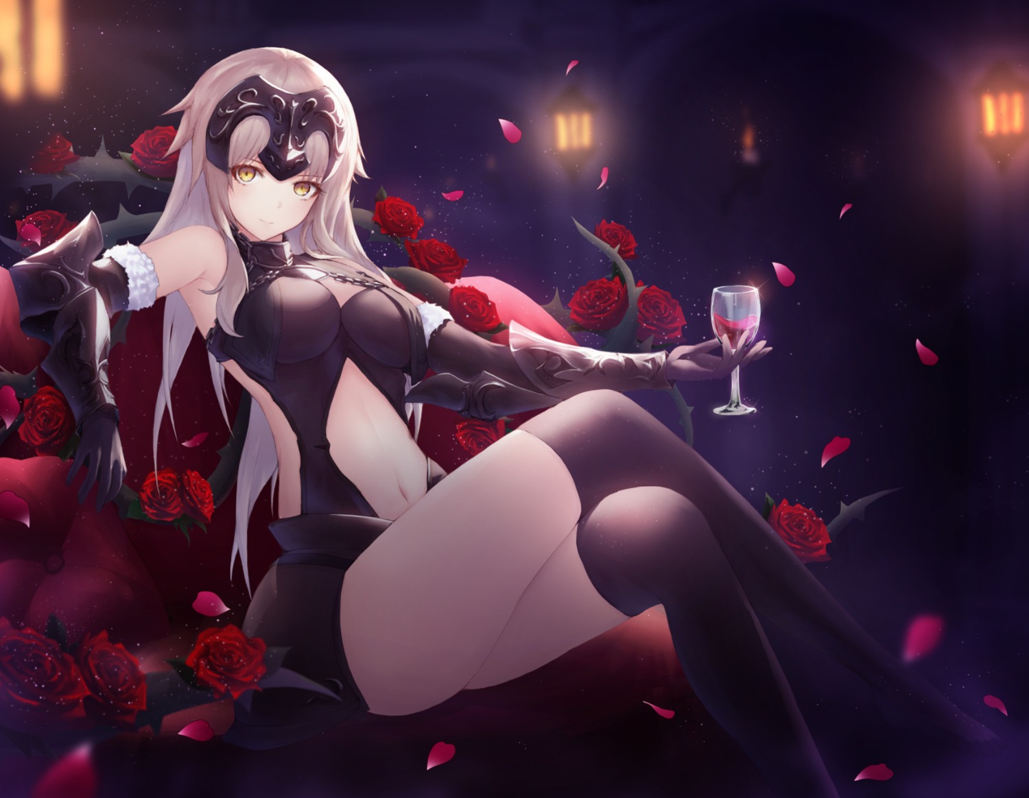 armor, fate/grand_order, jeanne_d'arc, jeanne_d'arc_alter_(fate), necoring862, thighhighs