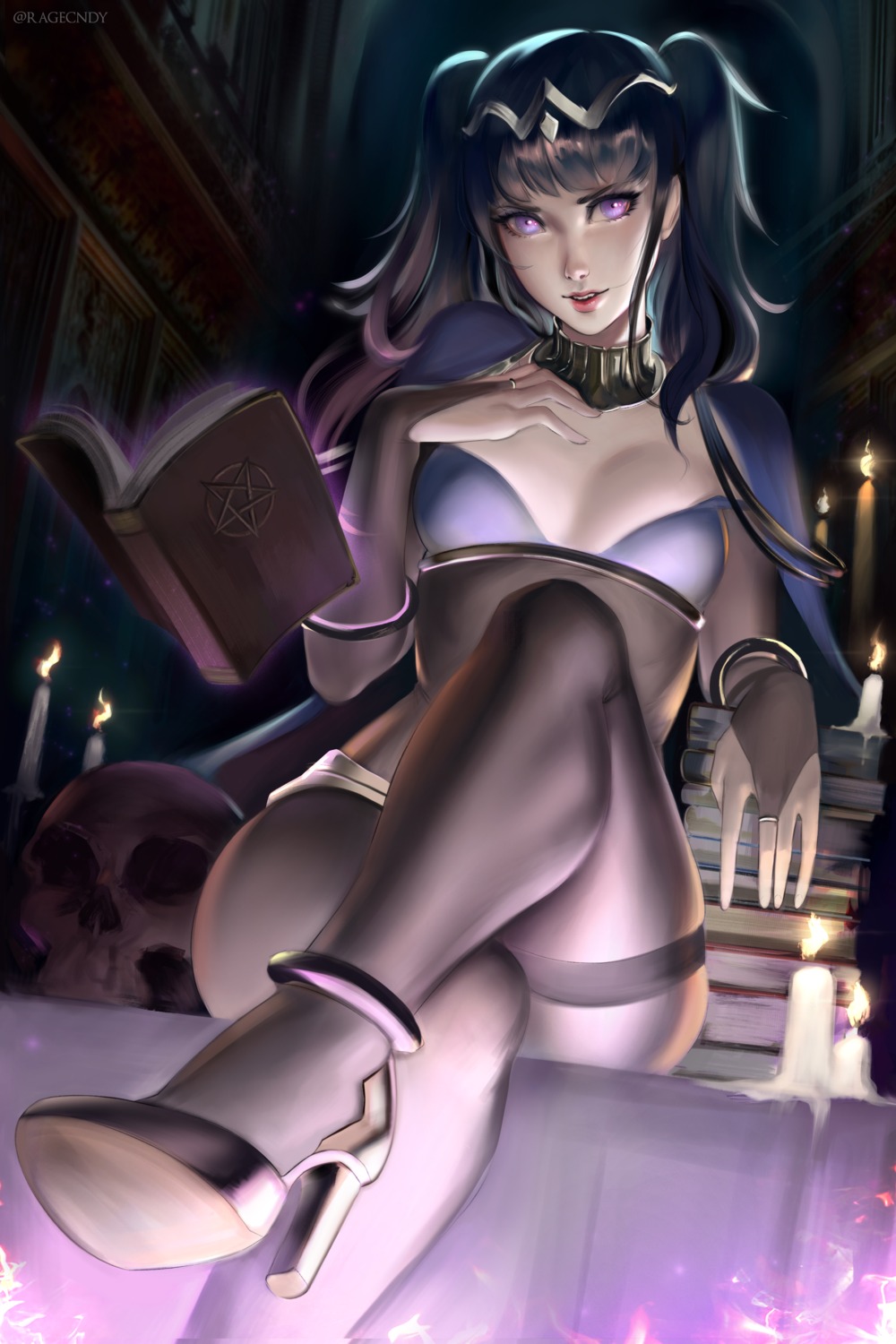 armor, fire_emblem, fire_emblem_heroes, fire_emblem_kakusei, heels, pantyhose, ragecndy, tharja