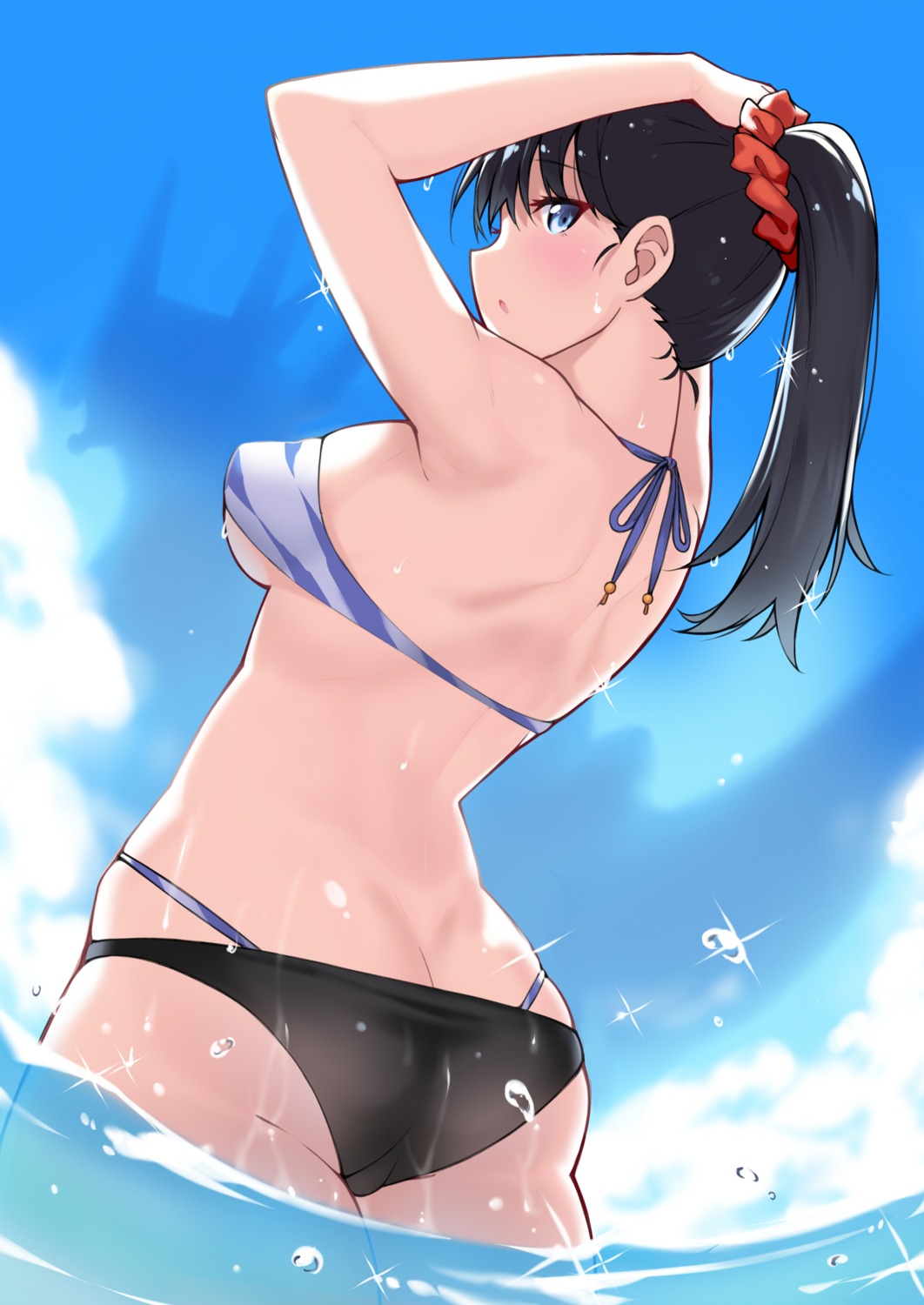 ass, bikini, dean, gridman_universe, ssss.gridman, swimsuits, takarada_rikka, underboob