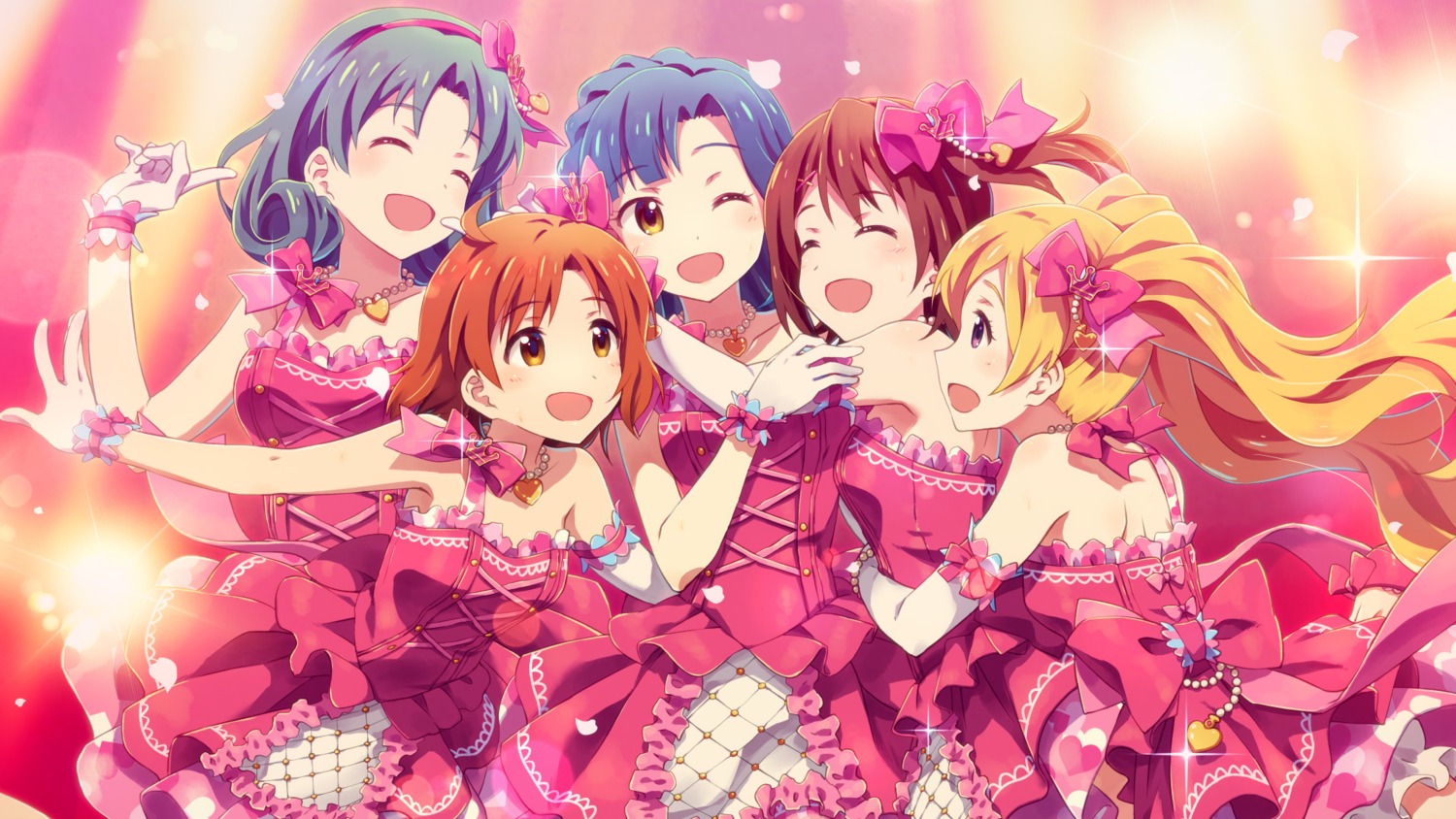 dress, emily_stewart, kasuga_mirai, nanao_yuriko, the_idolm@ster, the_idolm@ster_million_live!, tokugawa_matsuri, wallpaper