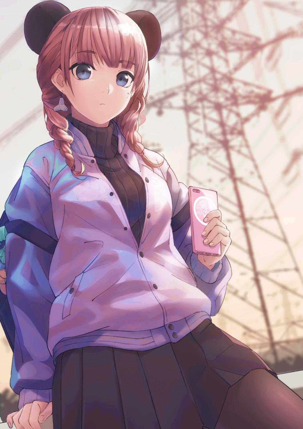 pantyhose, pu-chin, sweater