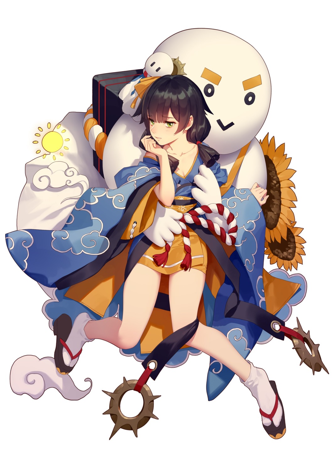 cleavage, hiyoribo_(onmyouji), japanese_clothes, onmyouji, rekaerb_maerd