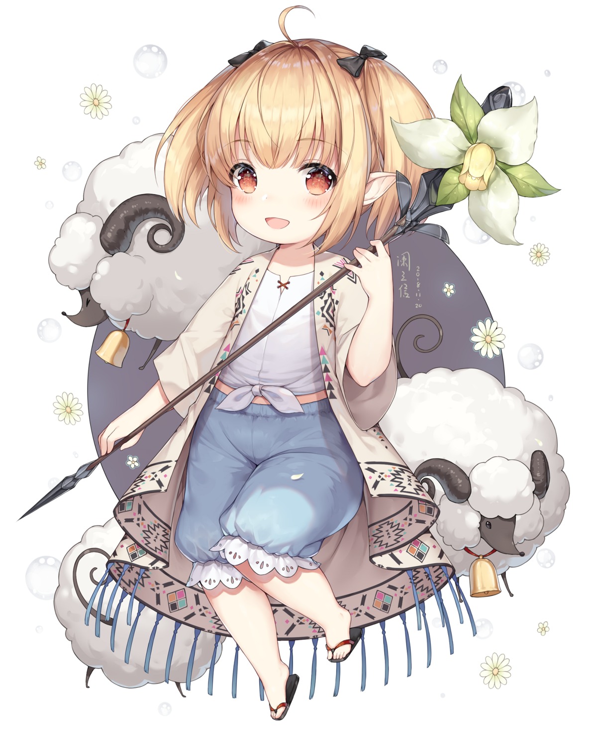 ayuanlv, final_fantasy, final_fantasy_xiv, lalafell, pointy_ears, weapon