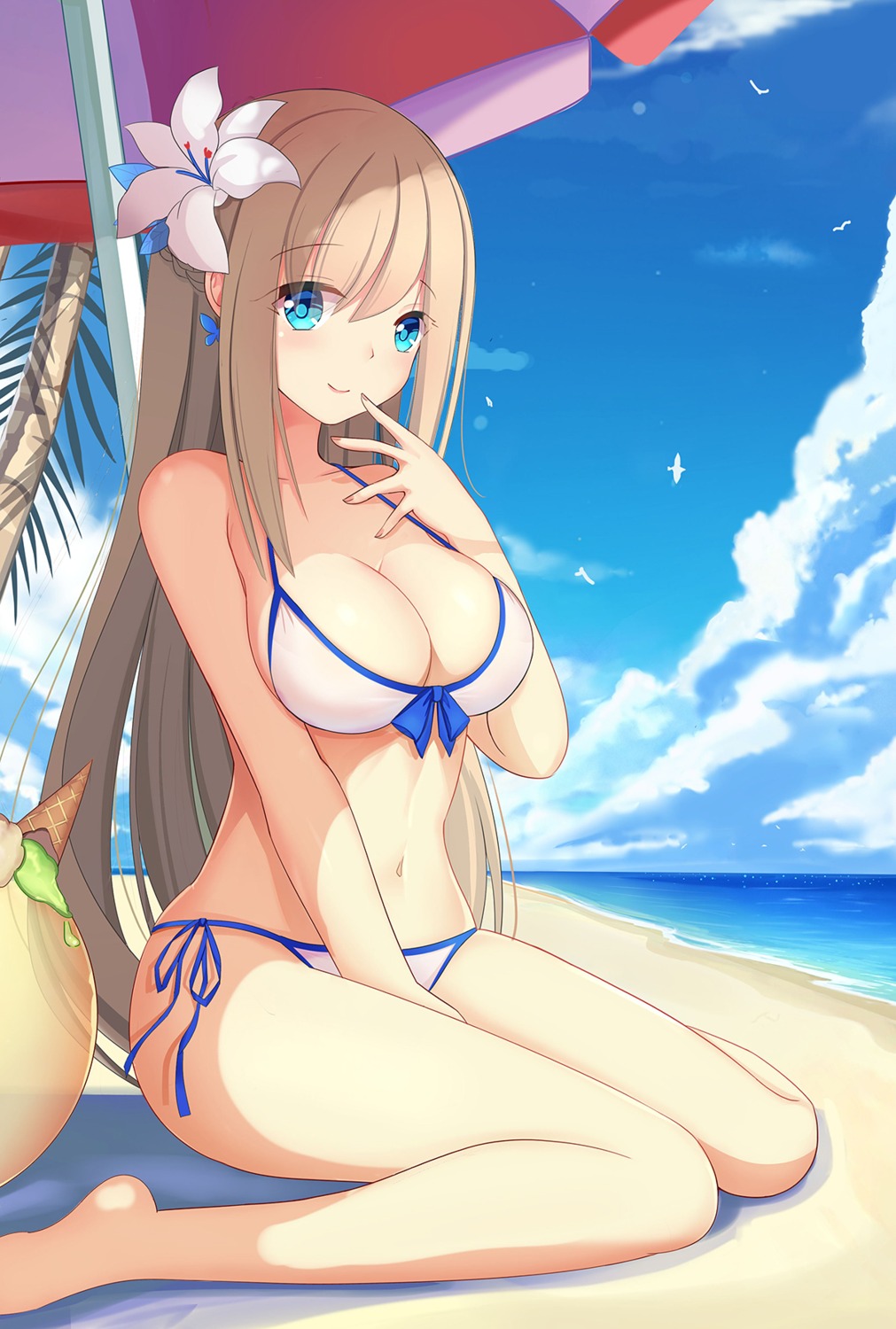 bikini, cleavage, lexington_(zhanjianshaonv), muq, swimsuits, zhanjianshaonv