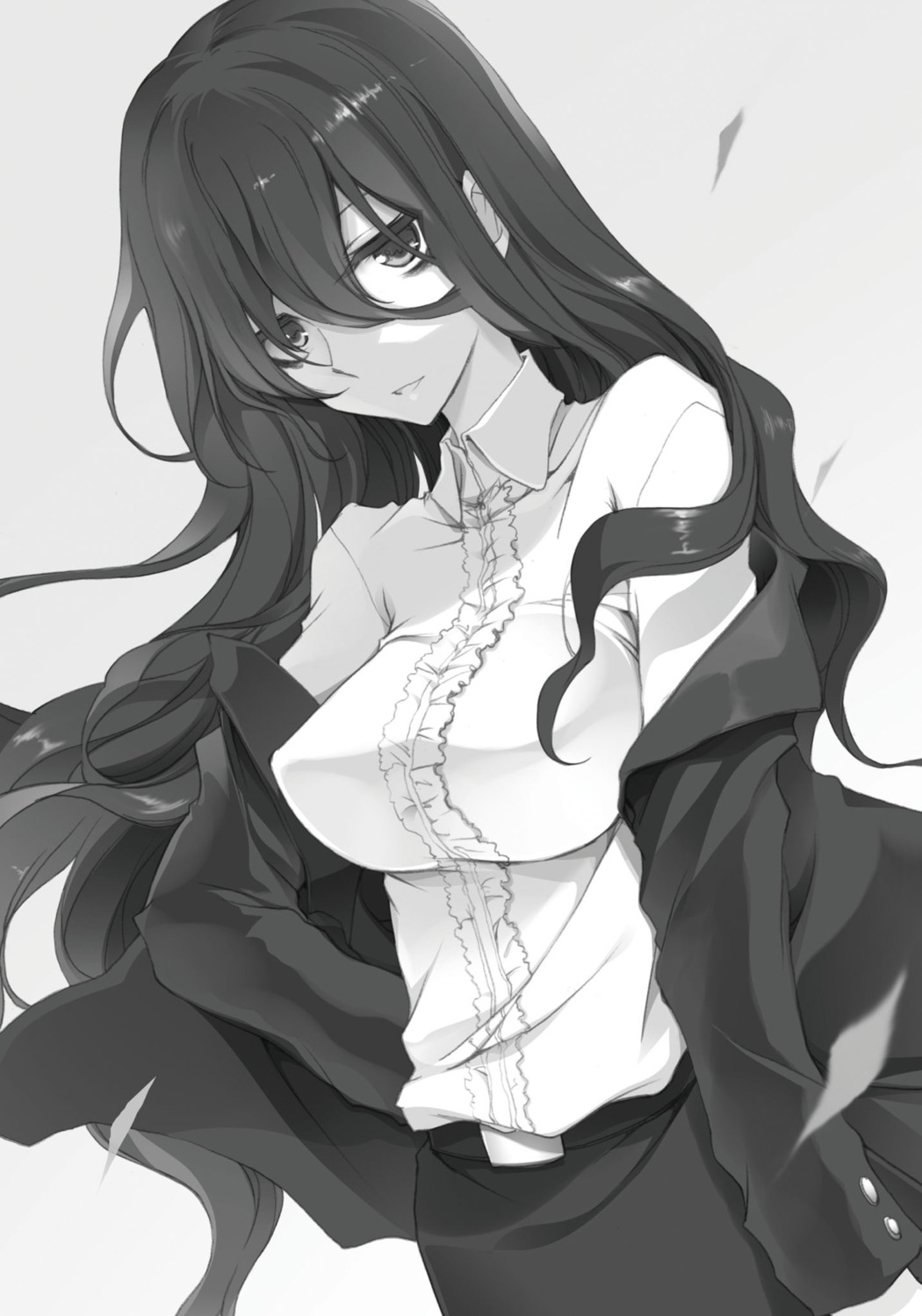 business_suit, monochrome, oreki_yuuri, rakudai_kishi_no_cavalry, won_(az_hybrid)
