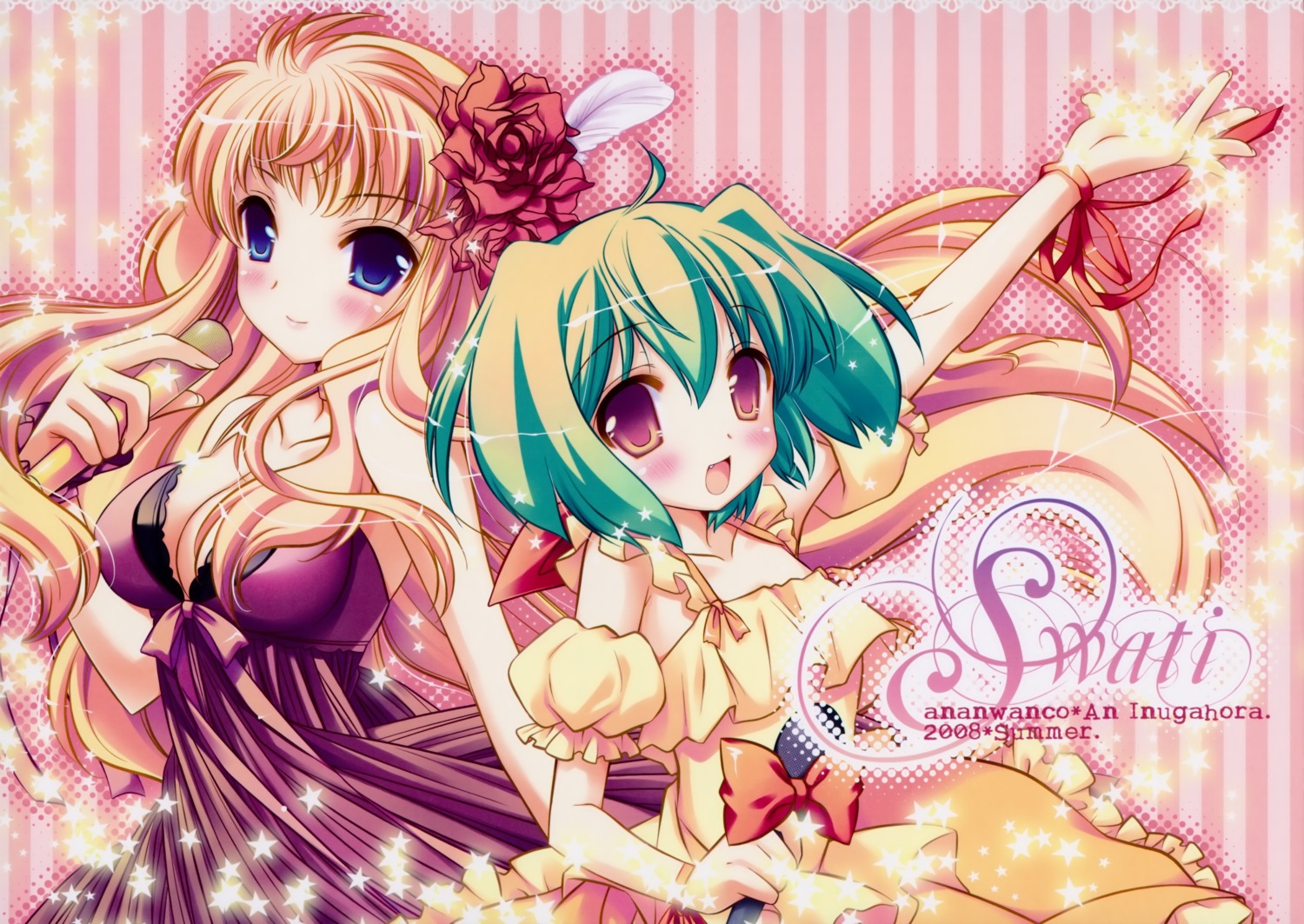 an_an_wanco, dress, inugahora_an, macross, macross_frontier, ranka_lee, sheryl_nome