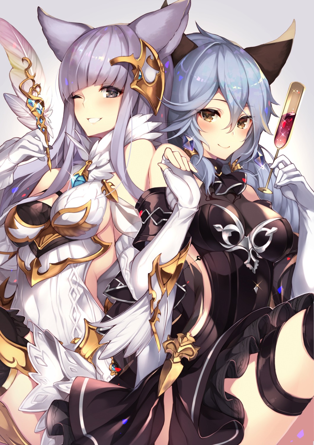 animal_ears, armor, garter, granblue_fantasy, heles, homadelic, korwa, thighhighs