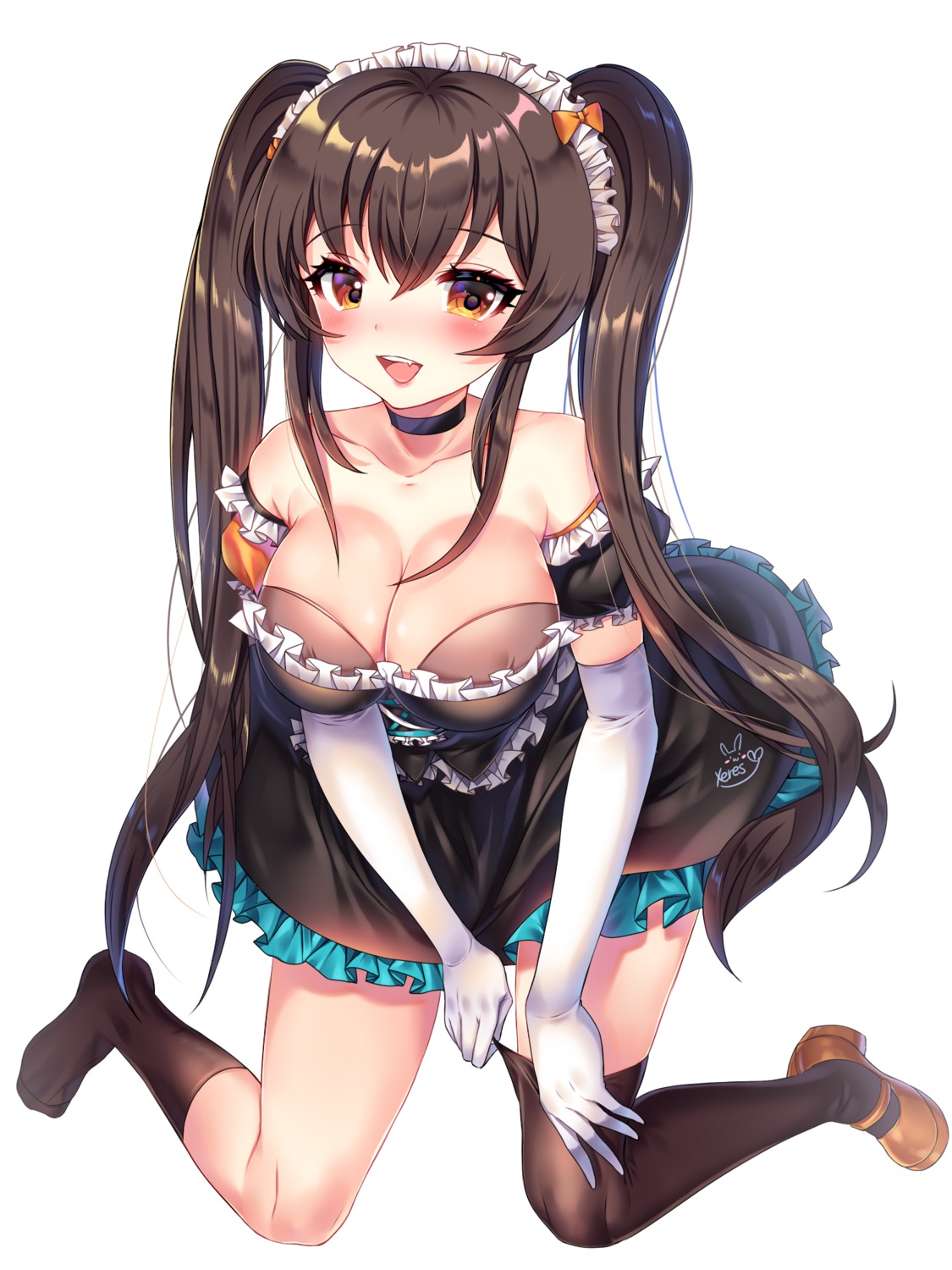 ara_haan, elsword, heels, maid, thighhighs, xes_(xes_5377)