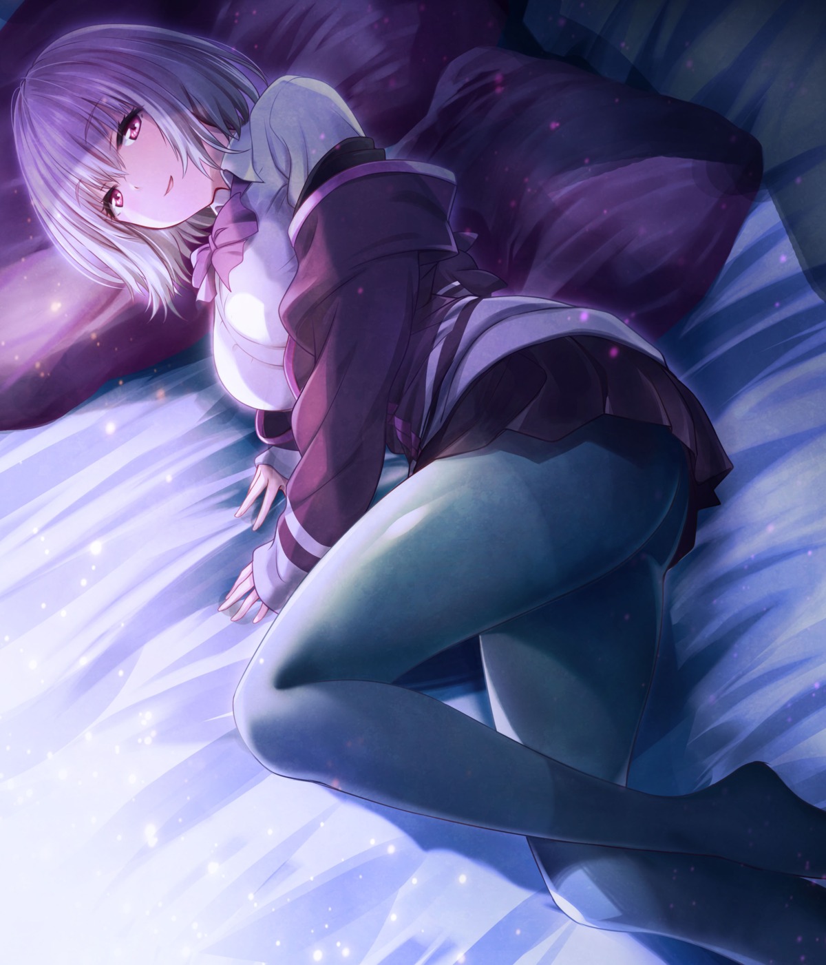 gridman_universe, jpeg_artifacts, pantyhose, seifuku, shinjou_akane, ssss.gridman, ueda_metawo