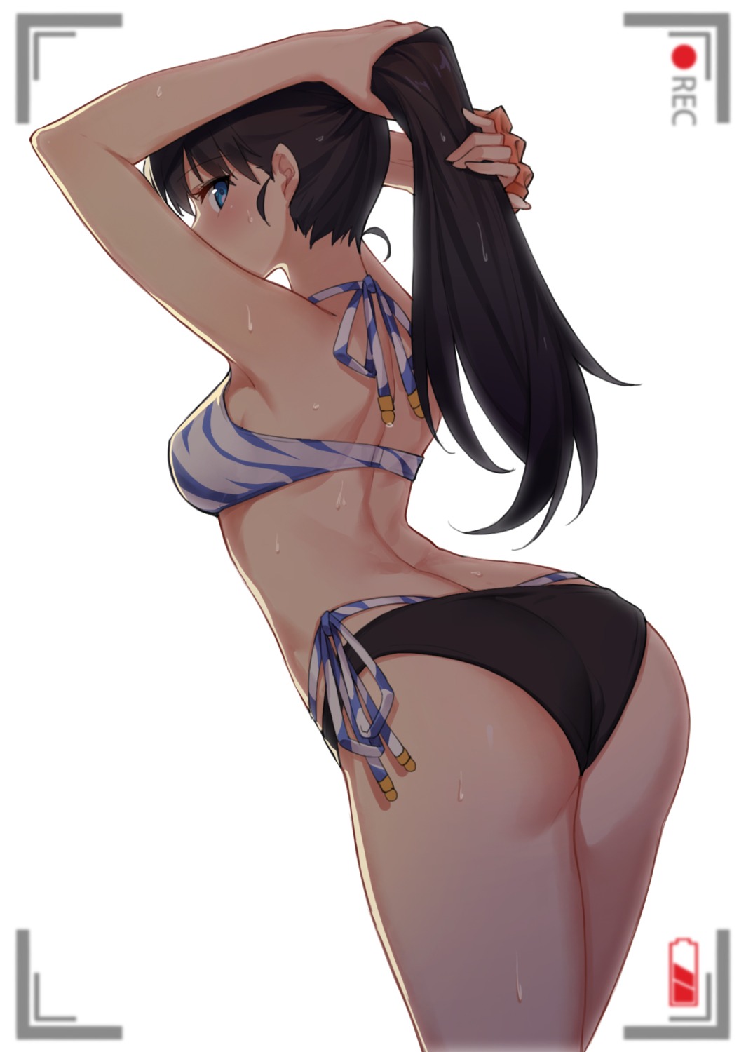 ass, bikini, gridman_universe, hongchajun, ssss.gridman, swimsuits, takarada_rikka, wet