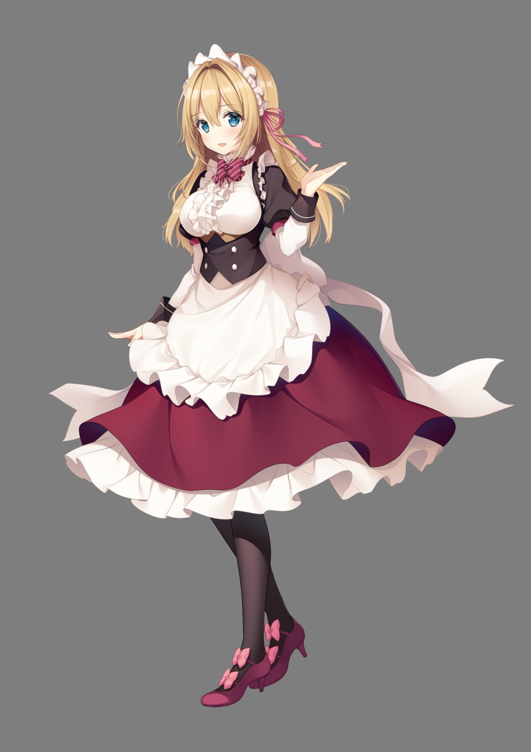 heels, maid, makulove, naruse_yuuka, necomi, transparent_png
