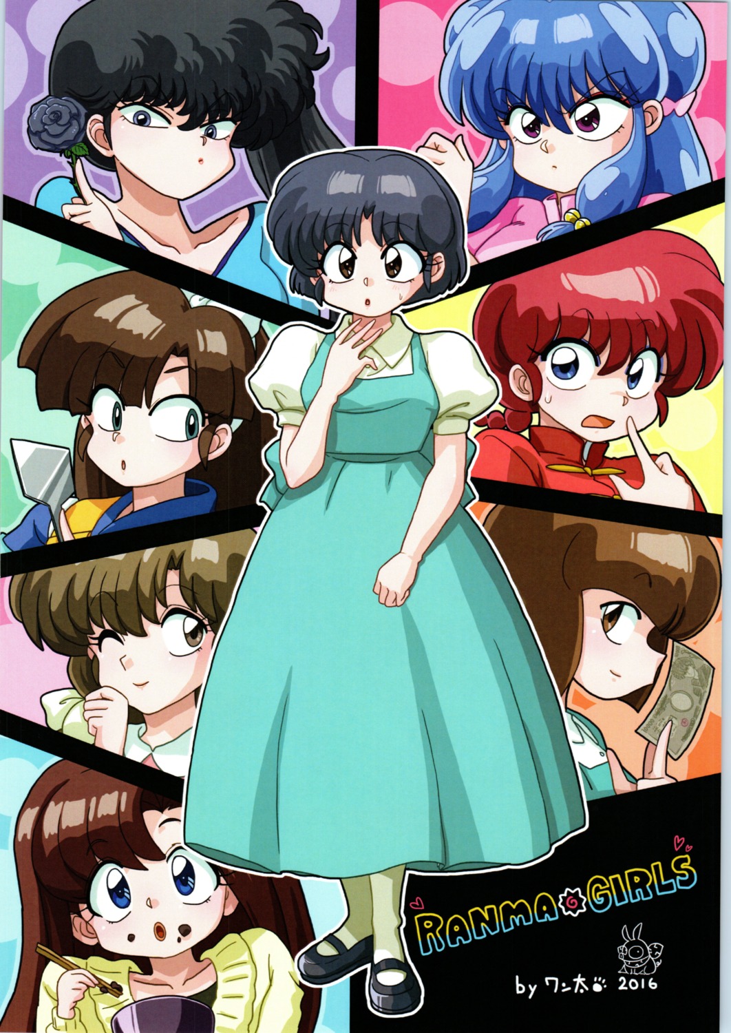 asian_clothes, dress, genderswap, hibiki_ryoga, kunou_kodachi, kuonji_ukyou, ranma_½, saotome_ranma