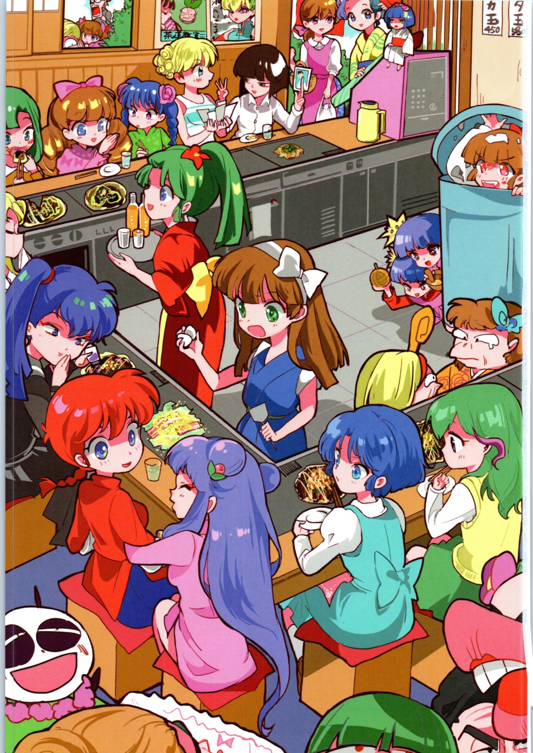 asian_clothes, dress, genderswap, japanese_clothes, kunou_kodachi, kuonji_ukyou, ranma_½, saotome_genma, saotome_ranma, seifuku, tagme, tendou_akane, tendou_nabiki, yukata