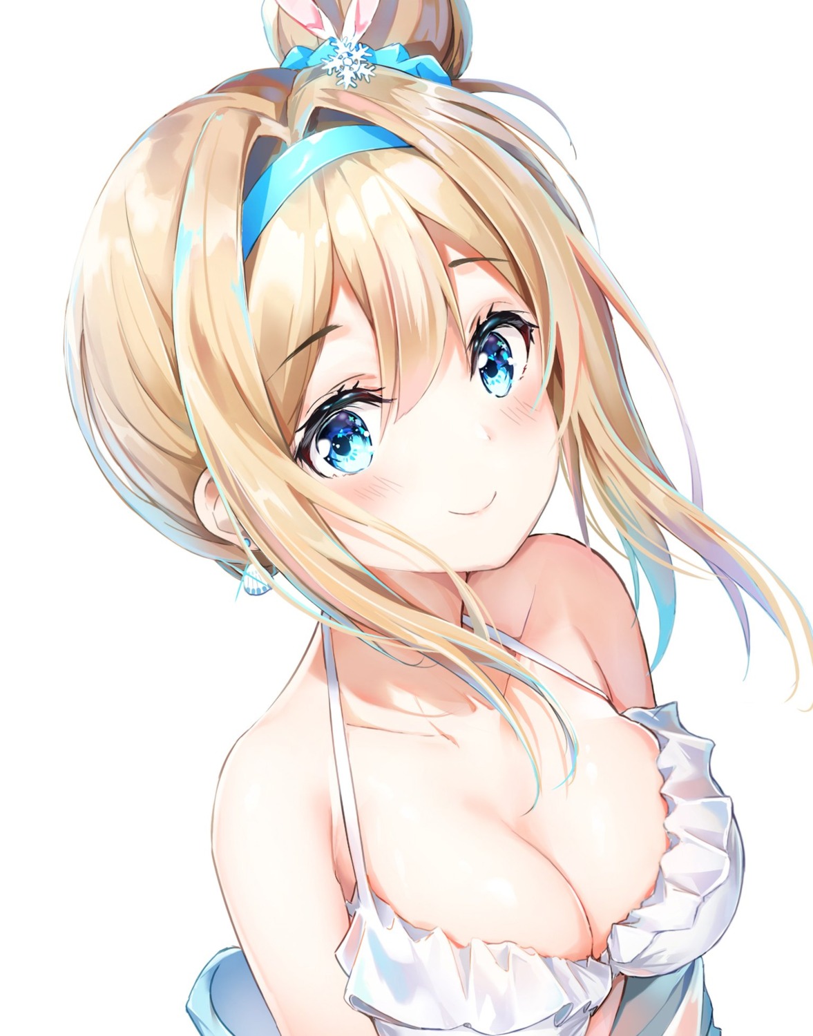 bikini_top, cleavage, dana_(hapong07), girls_frontline, open_shirt, suomi_kp31_(girls_frontline), swimsuits