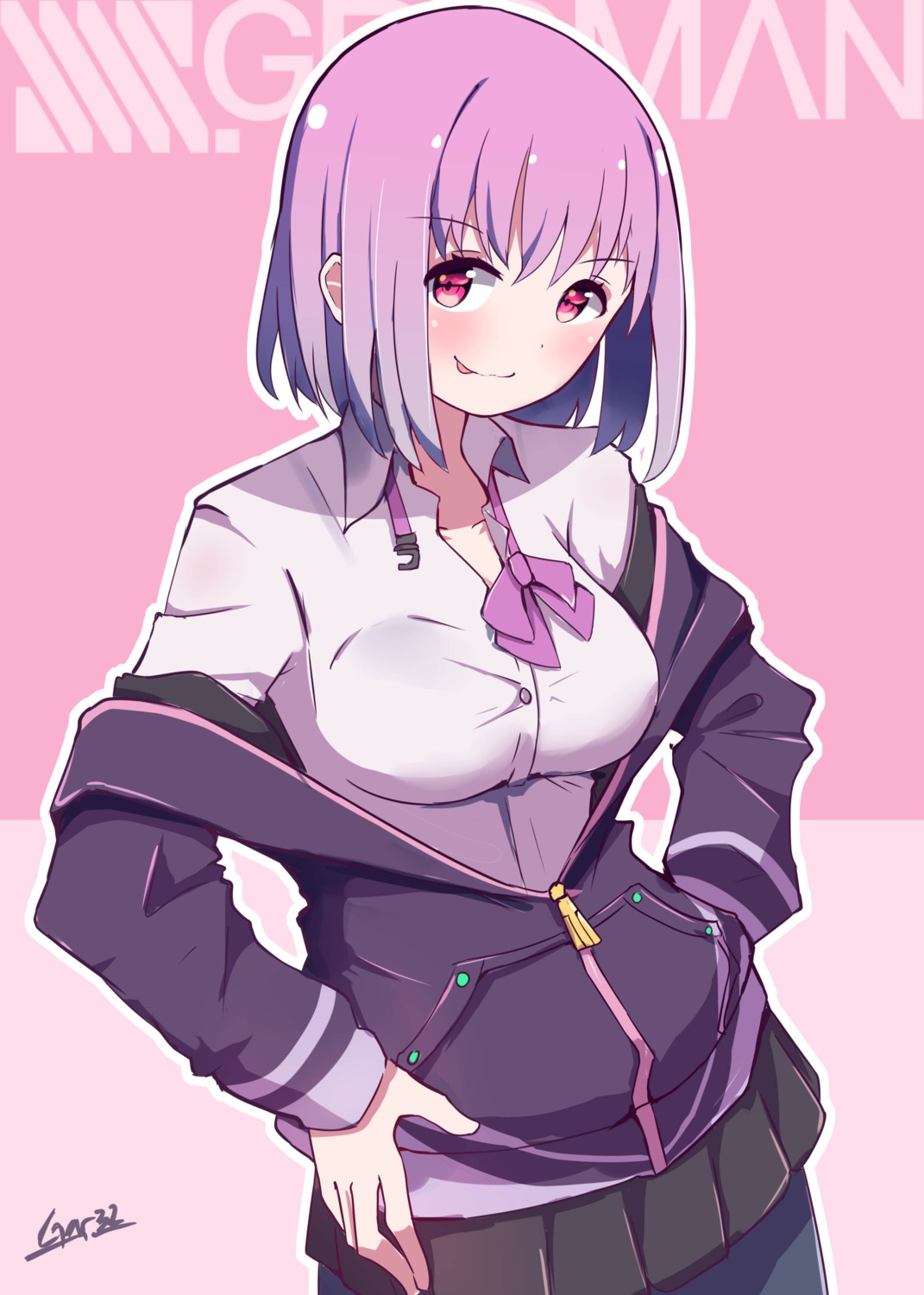 gridman_universe, pantyhose, seifuku, shinjou_akane, ssss.gridman, tegar32