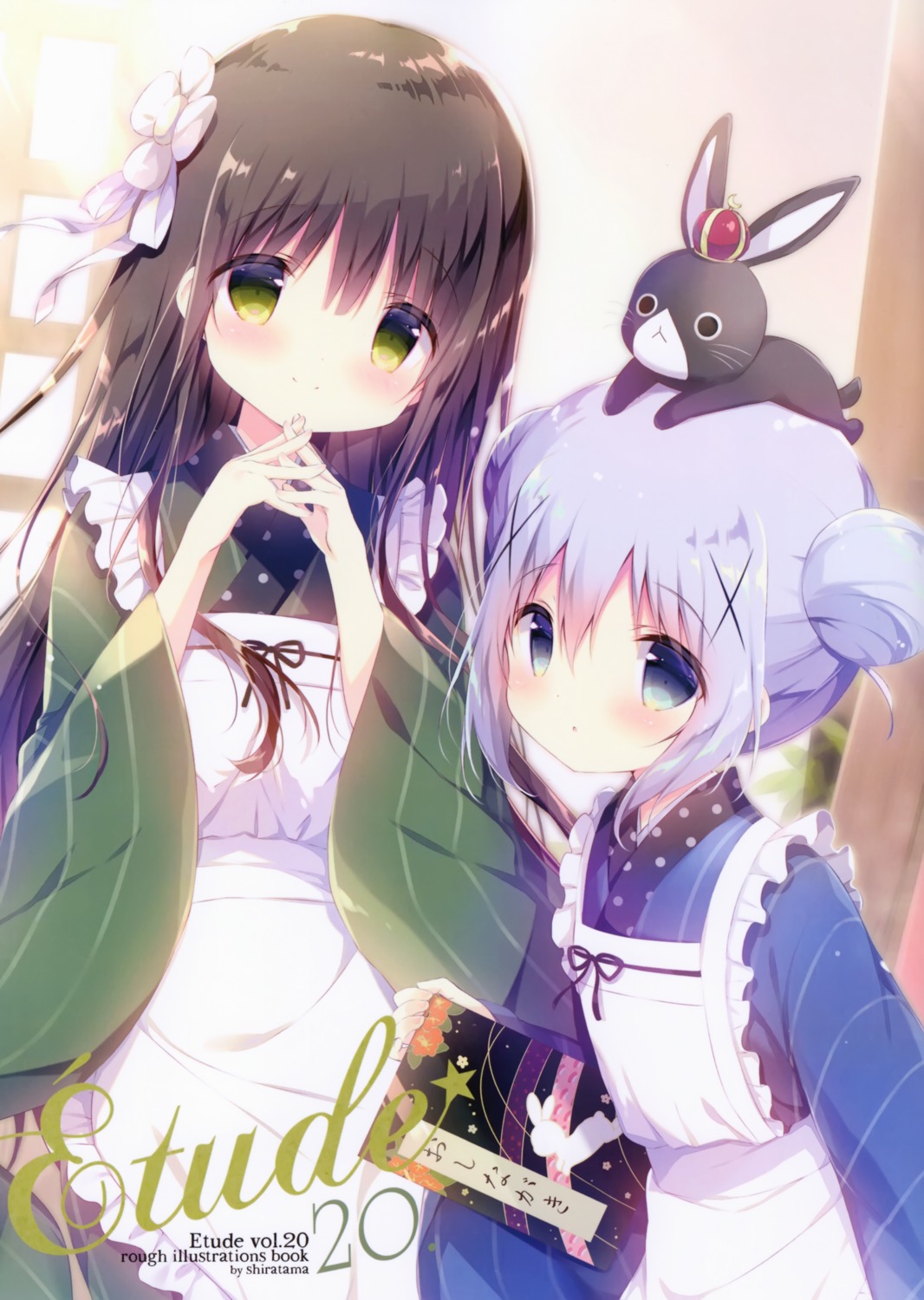 anko_(gochiusa), gochuumon_wa_usagi_desu_ka?, kafuu_chino, maid, shiratama, shiratamaco, ujimatsu_chiya, wa_maid