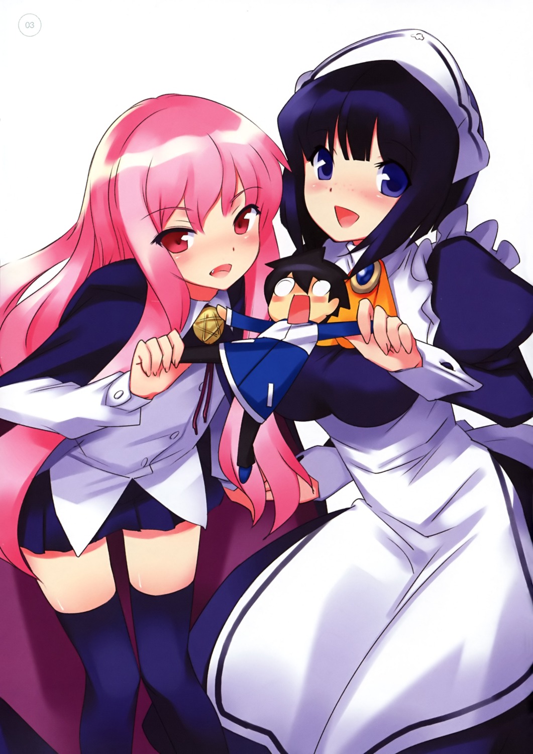 hiiraga_saito, louise_francoise_le_blanc_de_la_valliere, siesta, usatsuka_eiji, zero_no_tsukaima