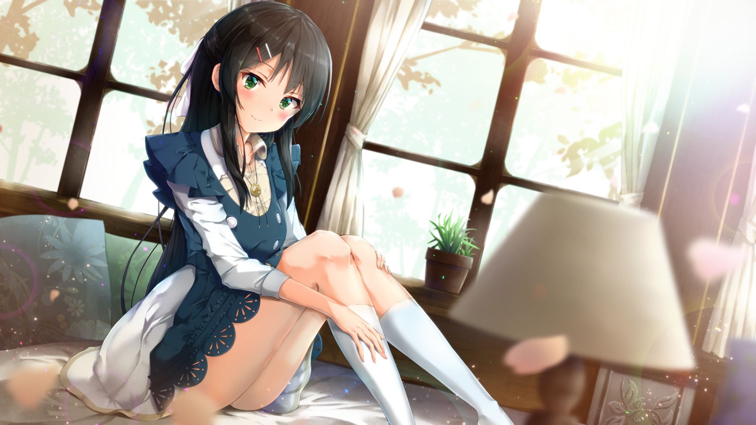 kuria_(clear_trip_second), kurisaka_mai_(trisound), maid, trisound, wallpaper