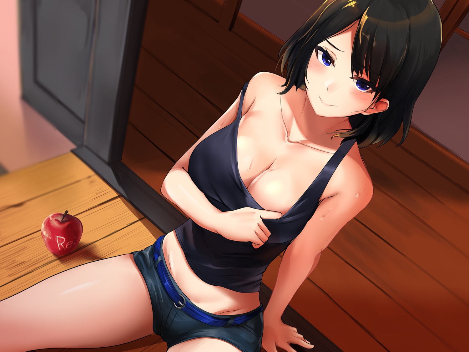 cleavage, haik, no_bra