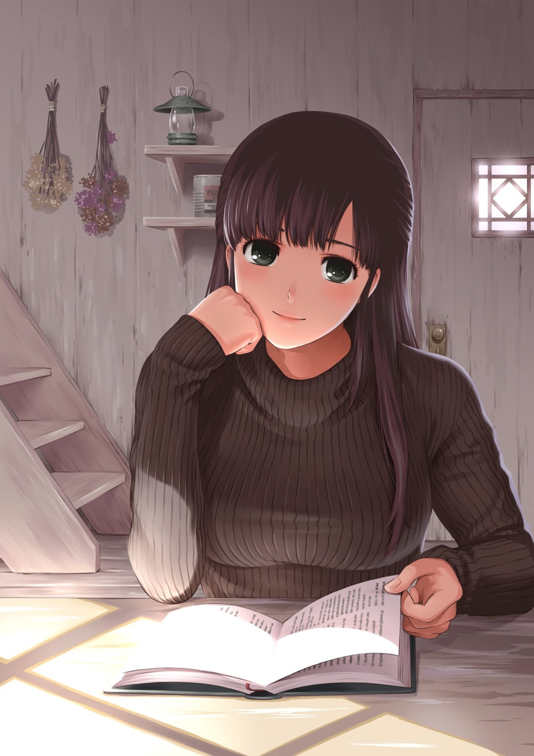 ashihara_miu, domestic_na_kanojo, sasuga_kei, sweater