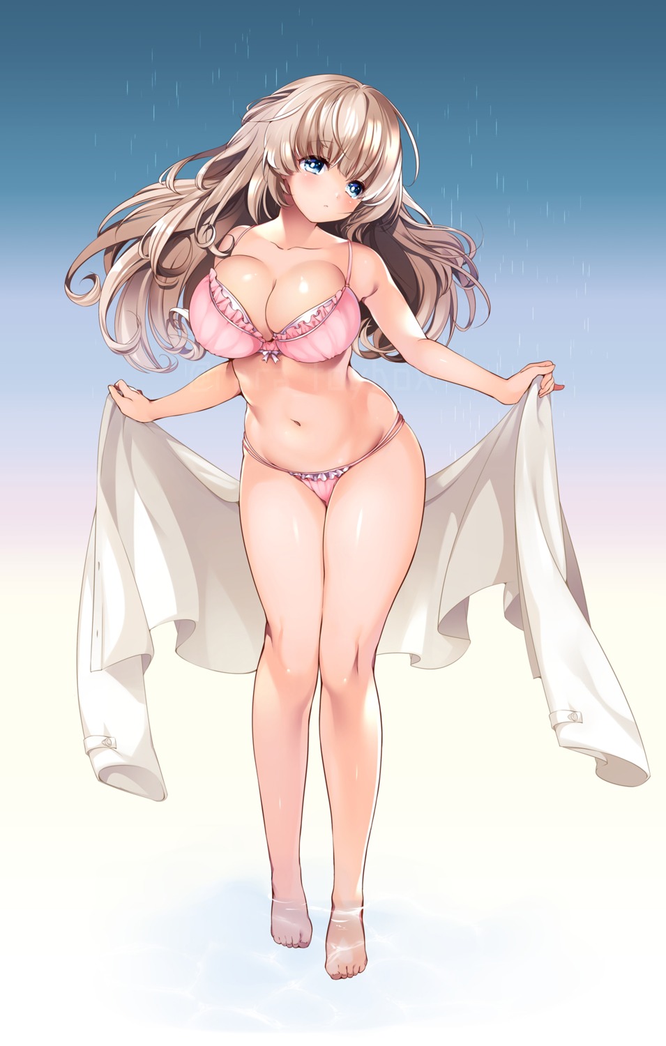 cleavage, lingerie, ruri_rarako, wet