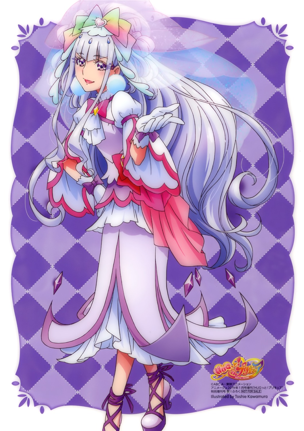 dress, heels, hugtto!_precure, kawamura_toshie, precure, ruru_amour