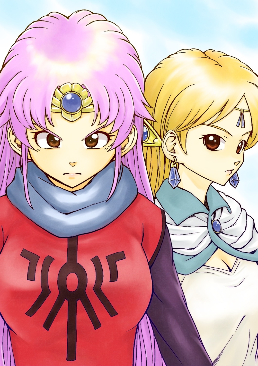 cleavage, dragon_quest_dai_no_daibouken, maam, tagme
