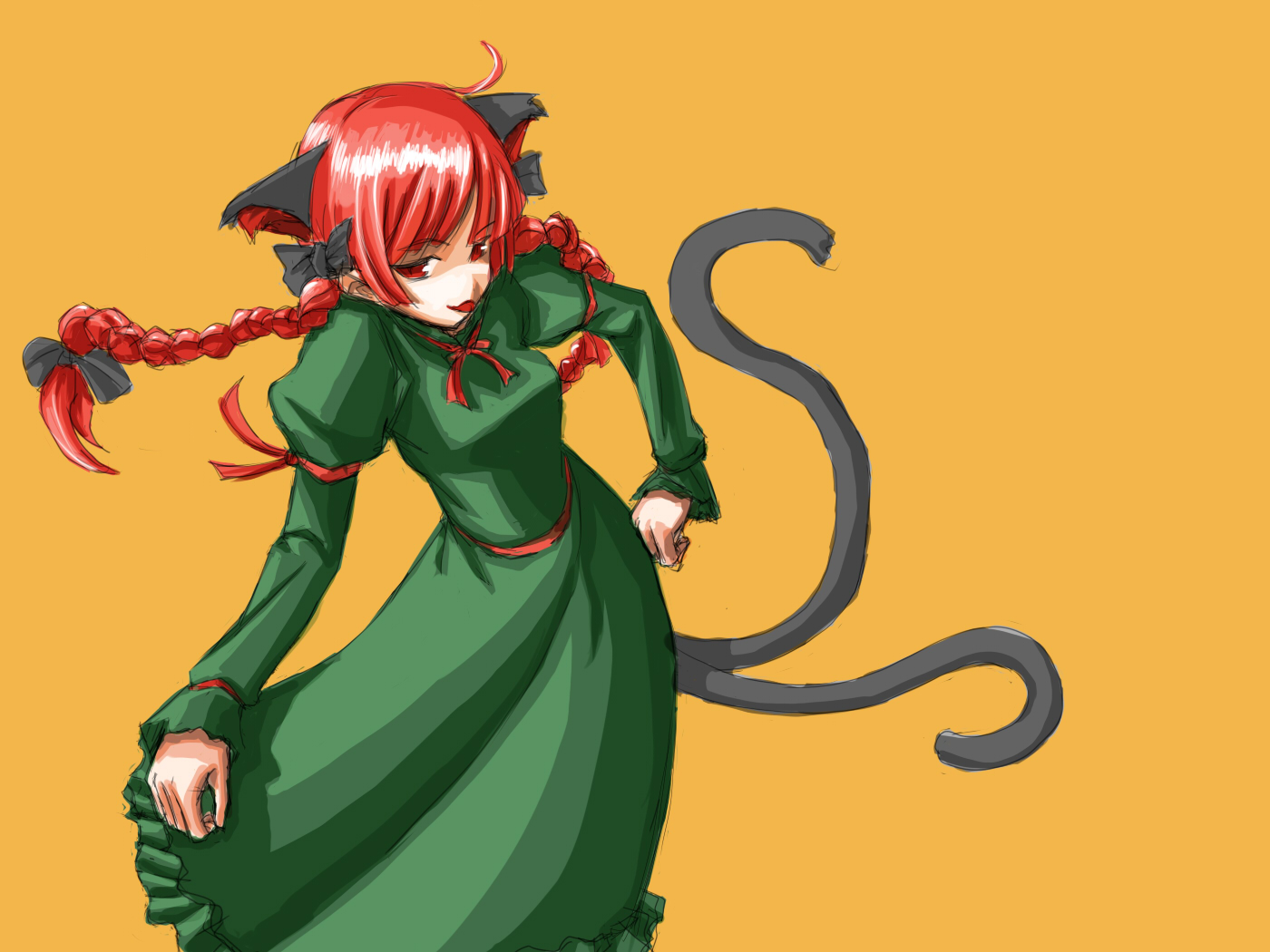 animal_ears, kaenbyou_rin, kuronekonero, nekomimi, touhou