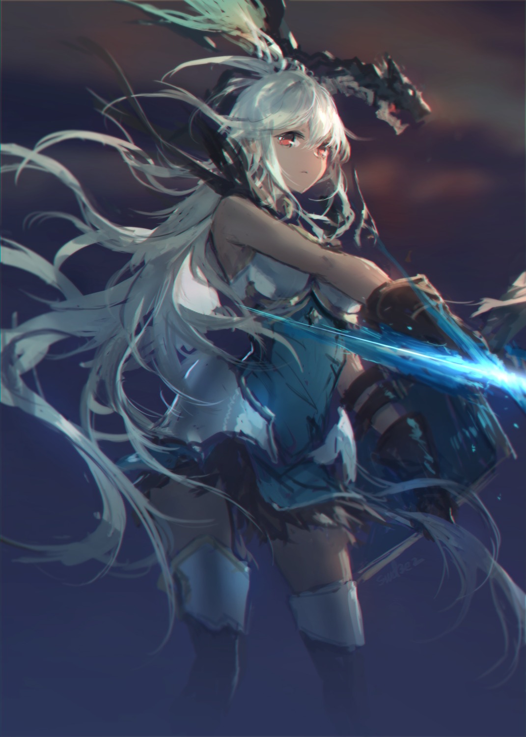 armor, granblue_fantasy, pantyhose, swd3e2, zooey_(granblue_fantasy)