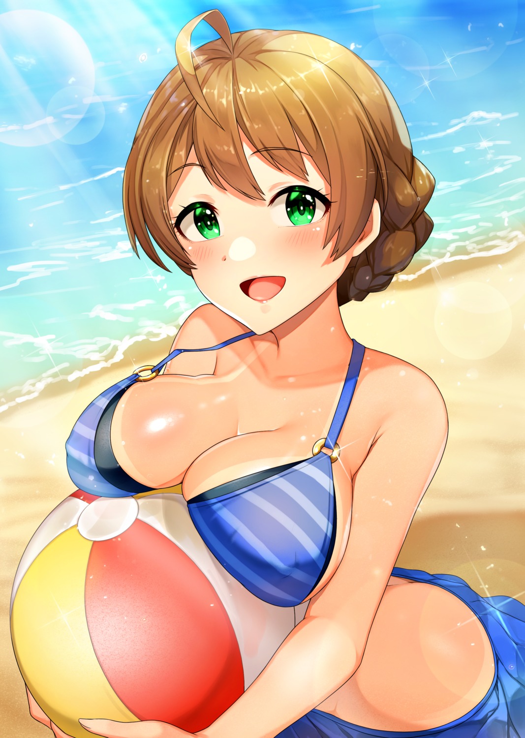 bikini, jai_(whany1998), sakuramori_kaori, swimsuits, tan_lines, the_idolm@ster, the_idolm@ster_million_live!