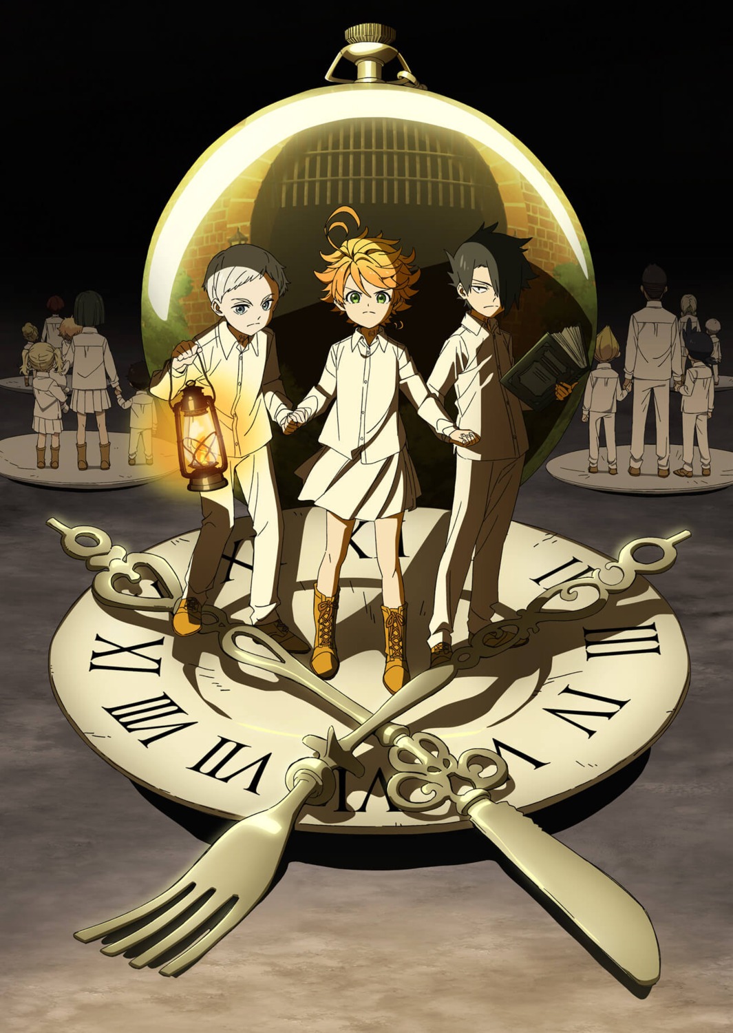 emma_(yakusoku_no_neverland), norman_(yakusoku_no_neverland), ray_(yakusoku_no_neverland), seifuku, tagme, yakusoku_no_neverland