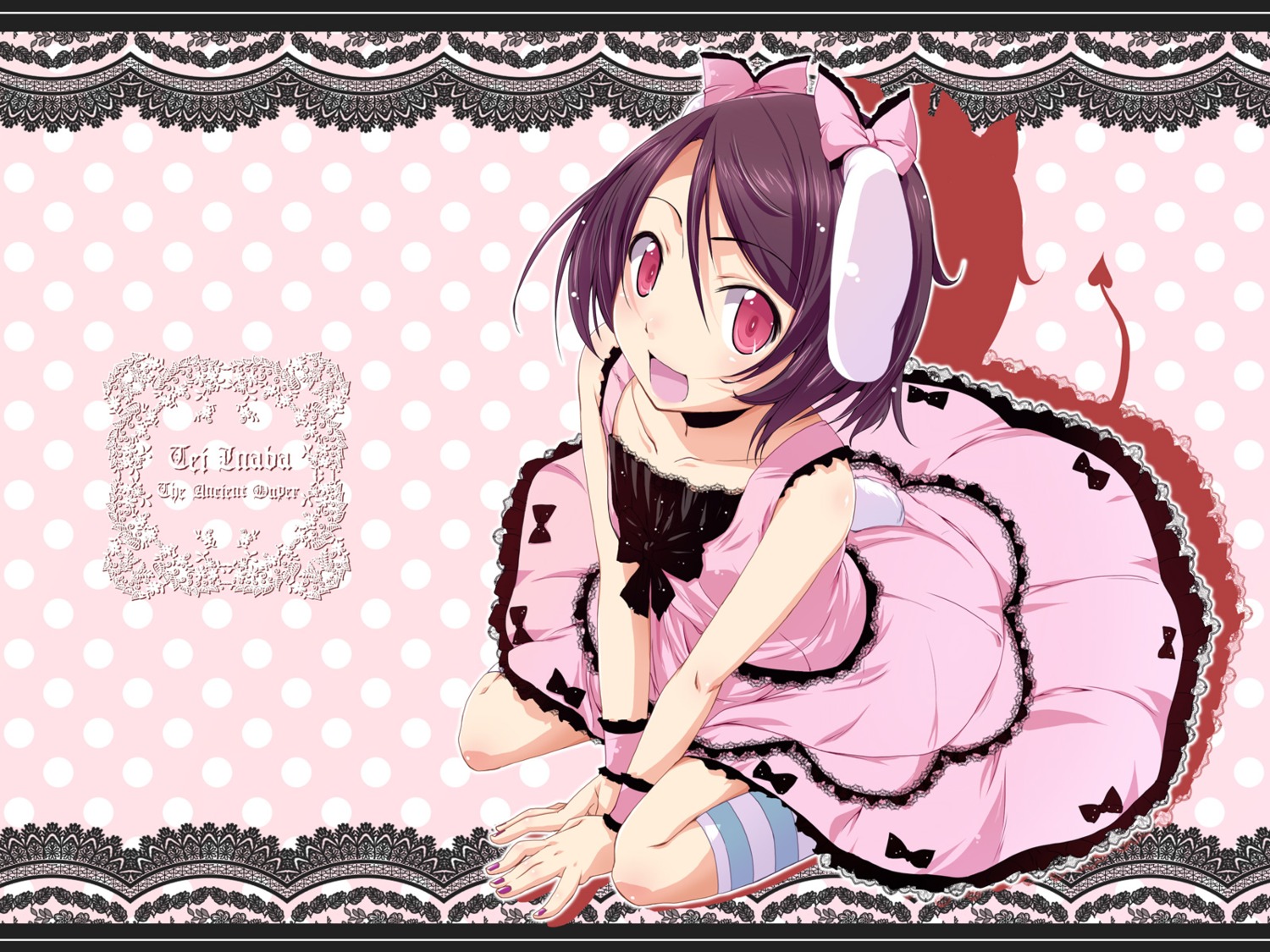 animal_ears, inaba_tewi, lolita_fashion, natsumi_akira, touhou, wallpaper