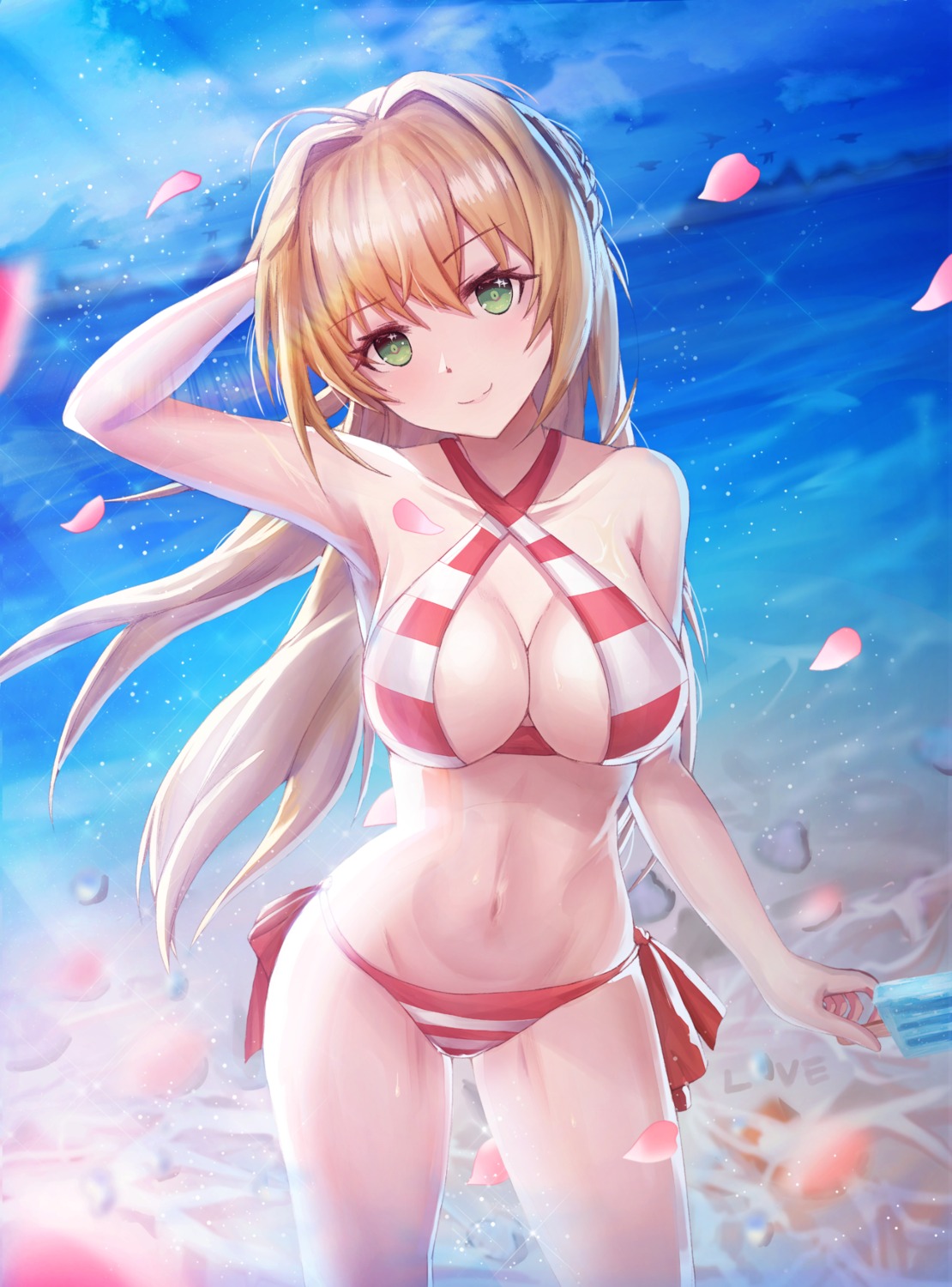 bikini, fate/grand_order, necoring862, nero_claudius_(fate), swimsuits