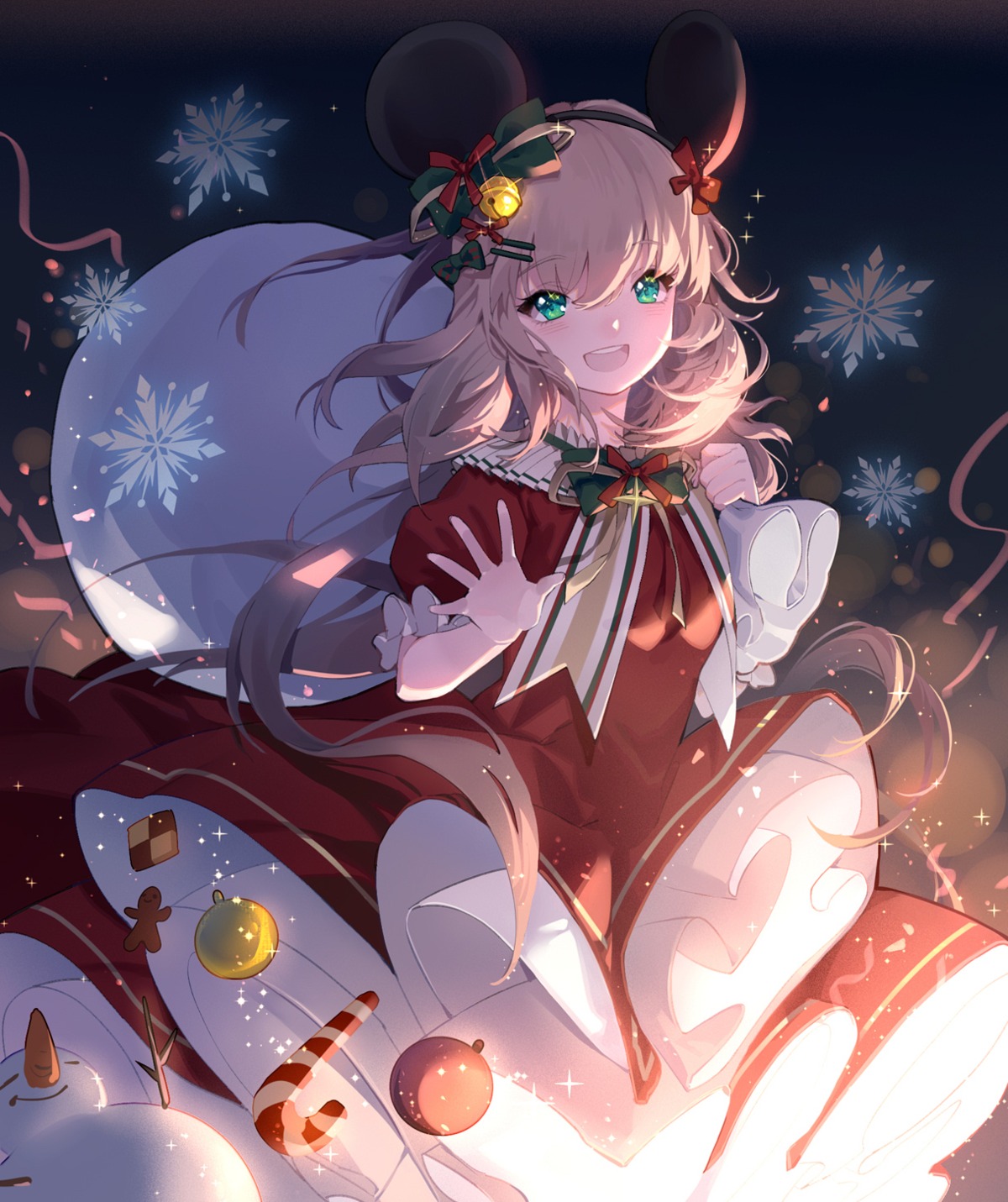 christmas, dress, skirt_lift, yuzhi
