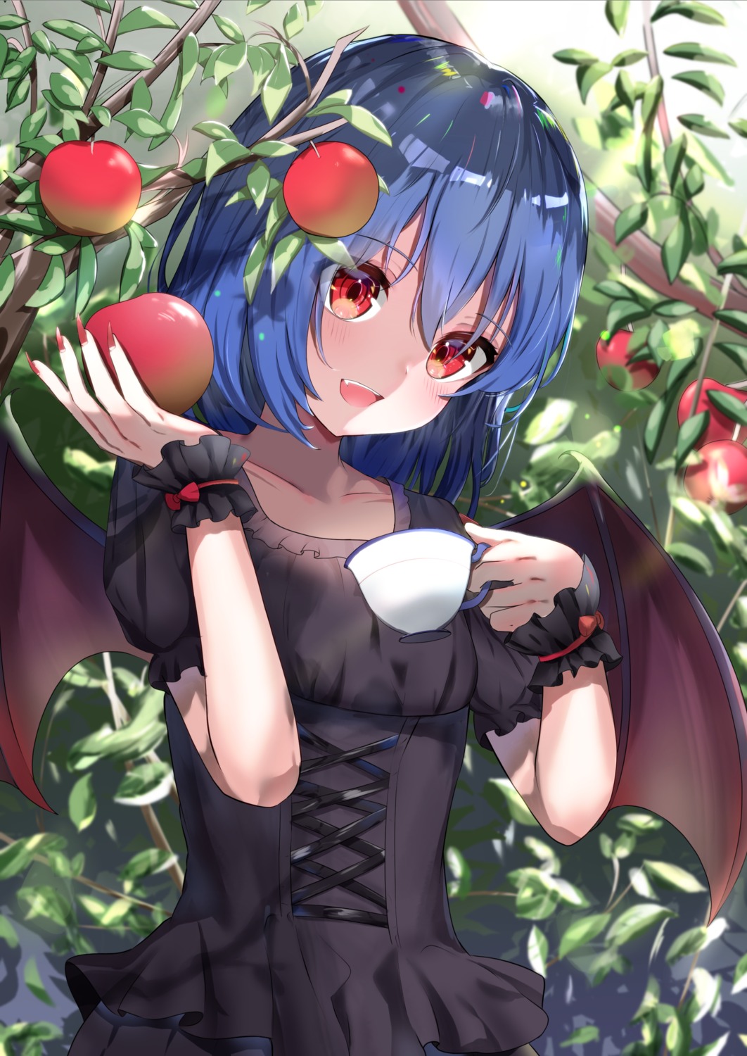 dress, garaudon, gothic_lolita, lolita_fashion, remilia_scarlet, touhou, wings