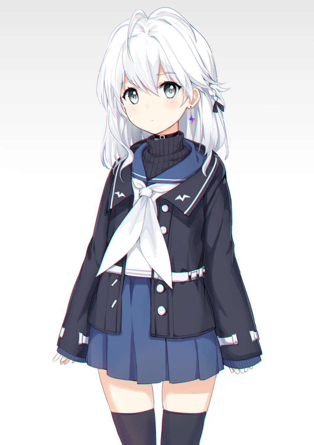 seifuku, sweater, thighhighs, youmu_(tomgoku2)