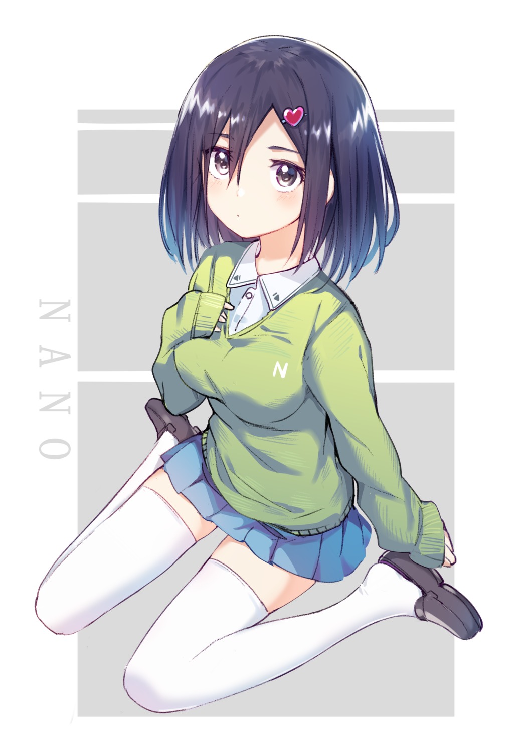 seifuku, sweater, thighhighs, youmu_(tomgoku2)