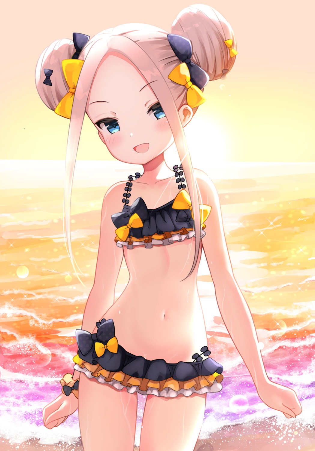 abigail_williams_(fate), bell_(satappe), bikini, fate/grand_order, swimsuits, wet