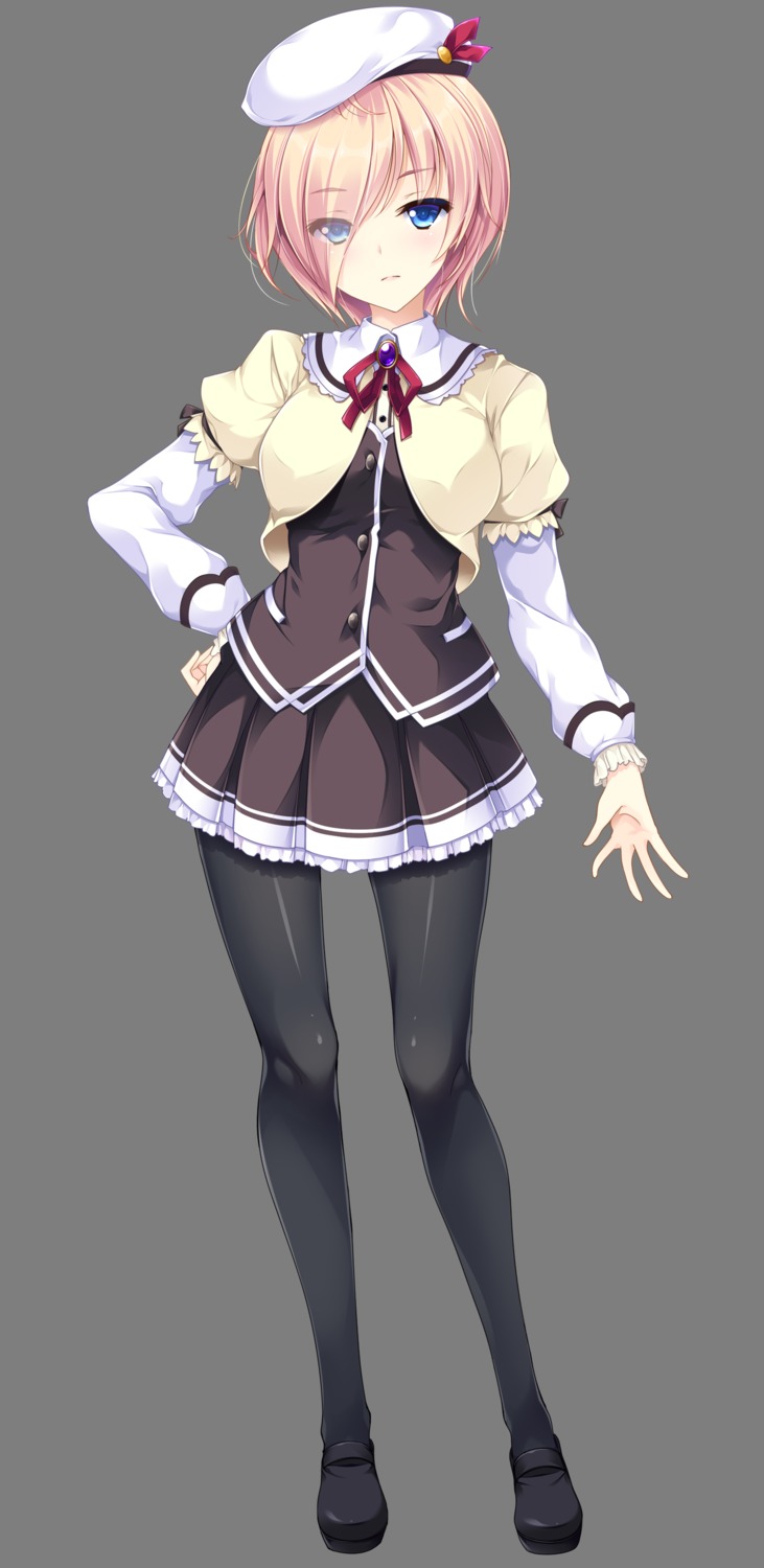 ensemble_(company), mutou_kurihito, otome_ga_musubu_tsukiyo_no_kirameki, pantyhose, seifuku, shijou_ran, transparent_png