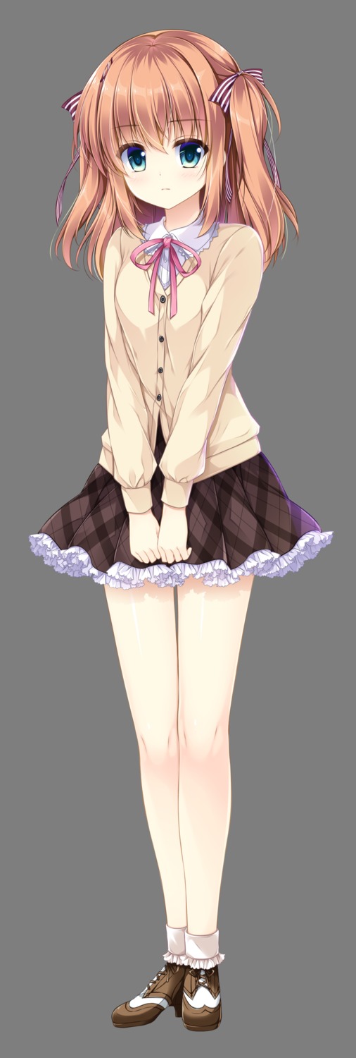 ensemble_(company), heels, mizuki_yuuma, otome_ga_musubu_tsukiyo_no_kirameki, sakura_kokoro, seifuku, sweater, transparent_png