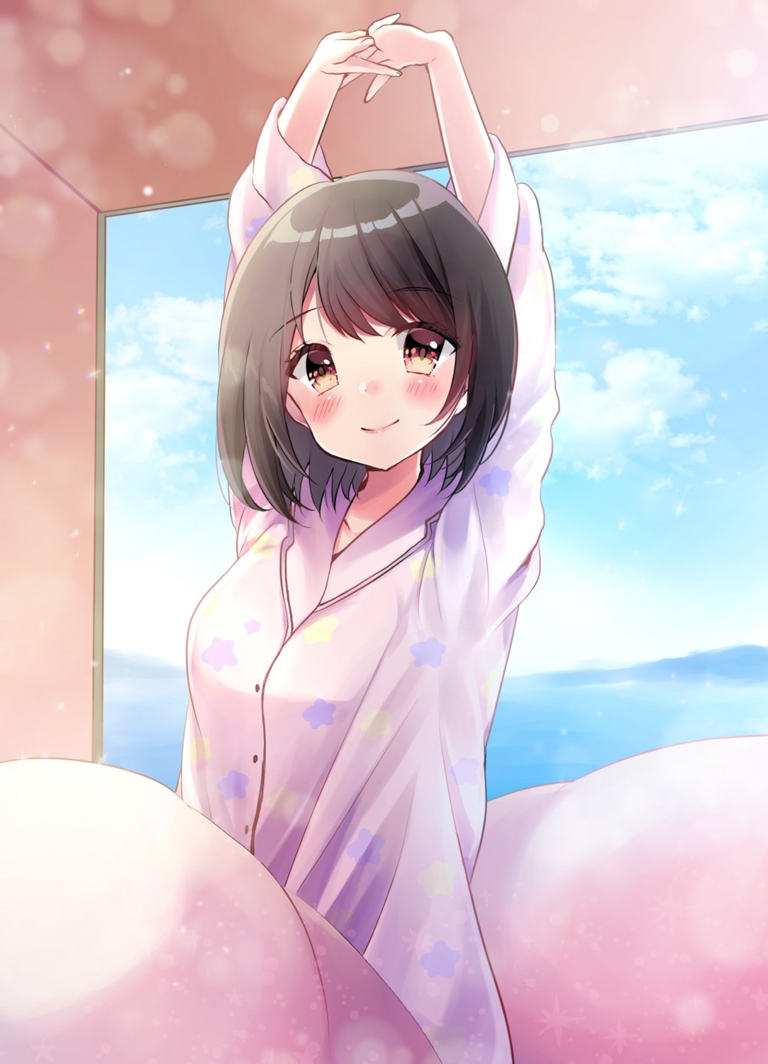 minami_saki, pajama
